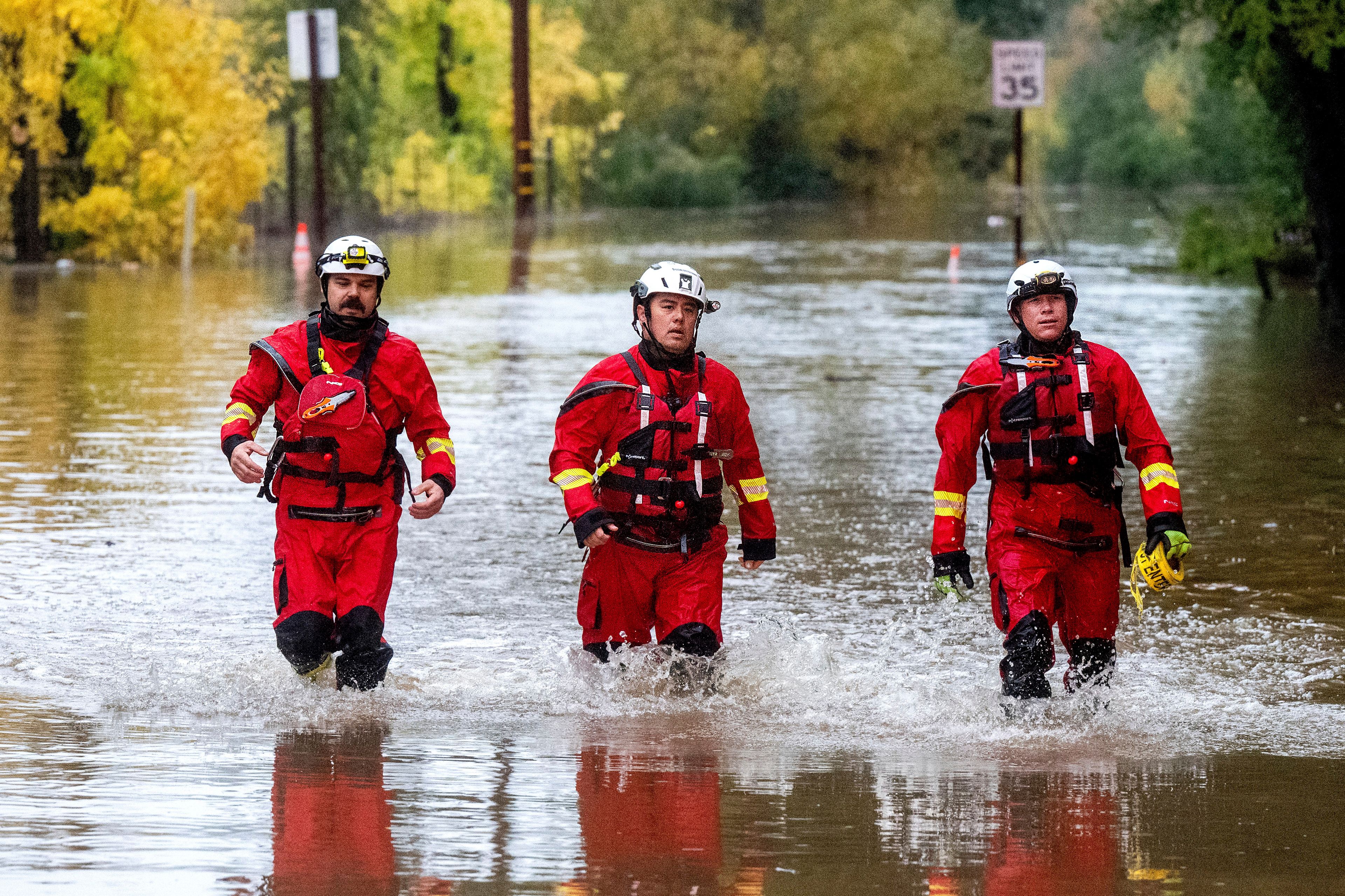 Storm dumps record rain in Northern California, while US Northeast deals with winter storms