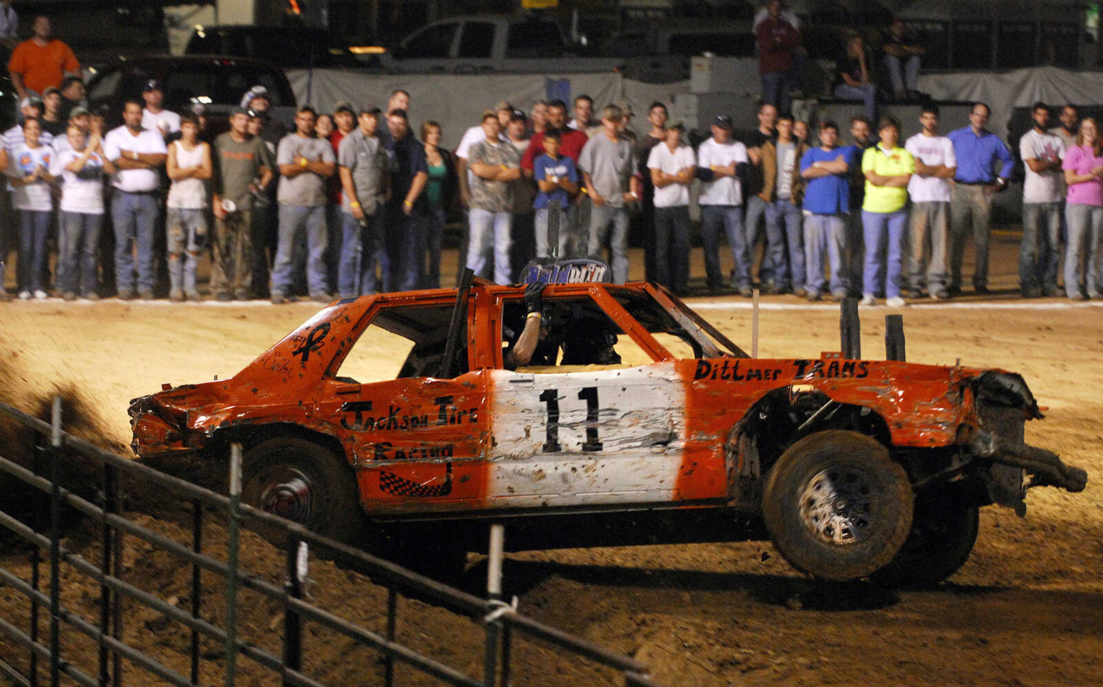 LAURA SIMON~lsimon@semissourian.com
The dual demolition derby at the 155th Annual SEMO District Fair Tuesday, September 14, 2010.