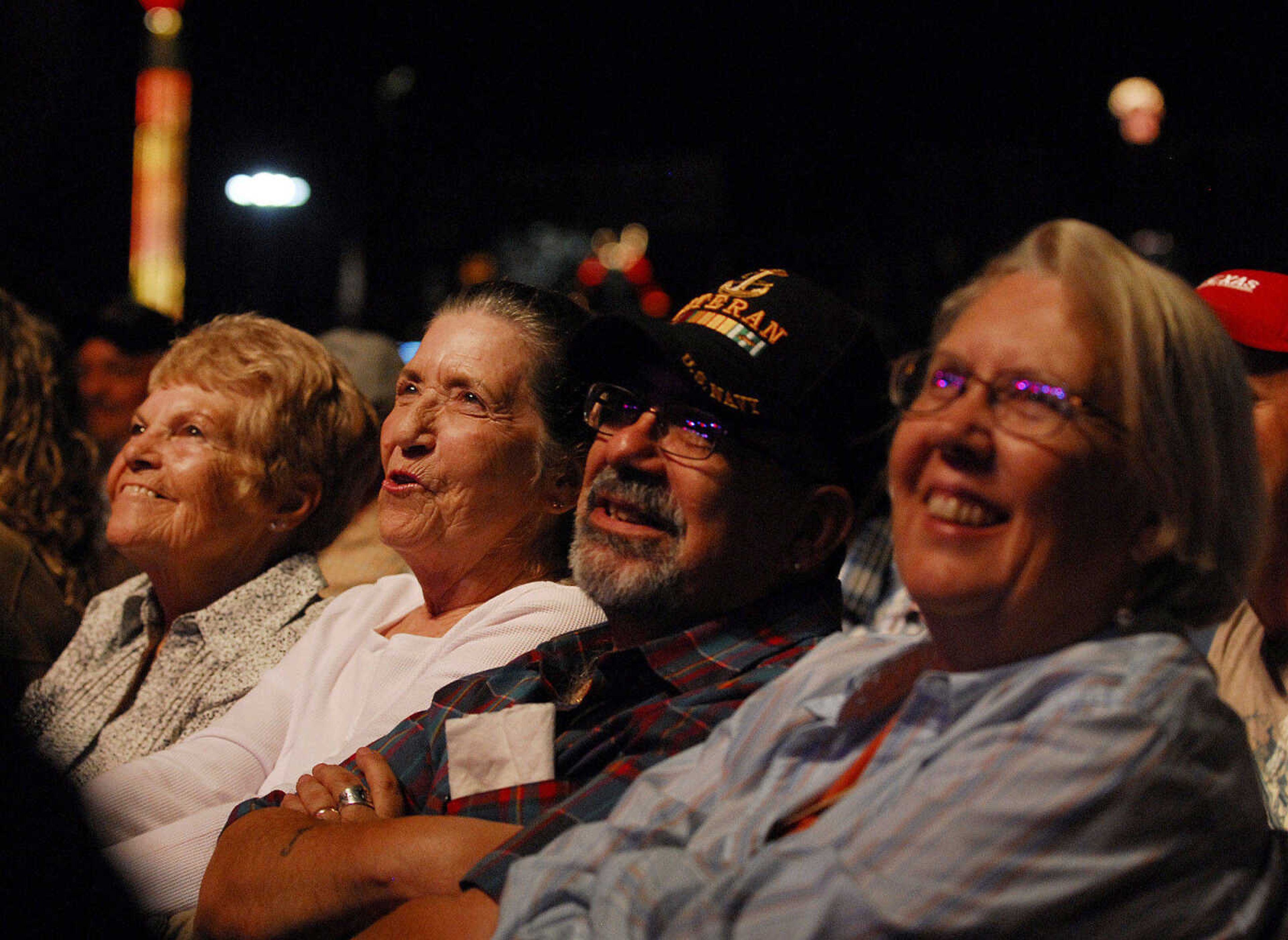 LAURA SIMON~lsimon@semissourian.com
The audience watches as Mel Tillis and his band perform Thursday, September 16, 2010 during the 155th Annual SEMO District Fair.