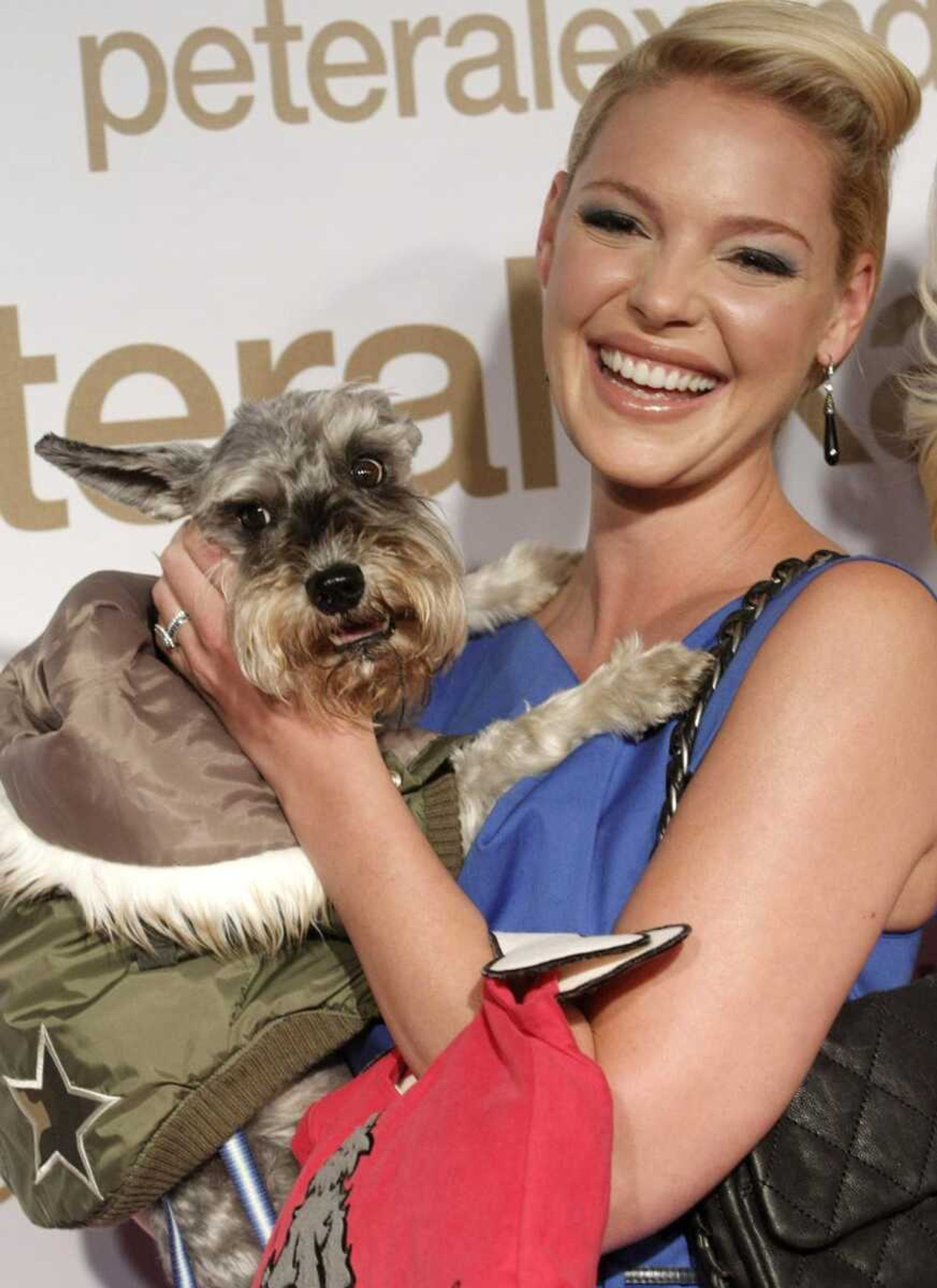 Actress Katherine Heigl with one of her dogs. (Associated Press file)