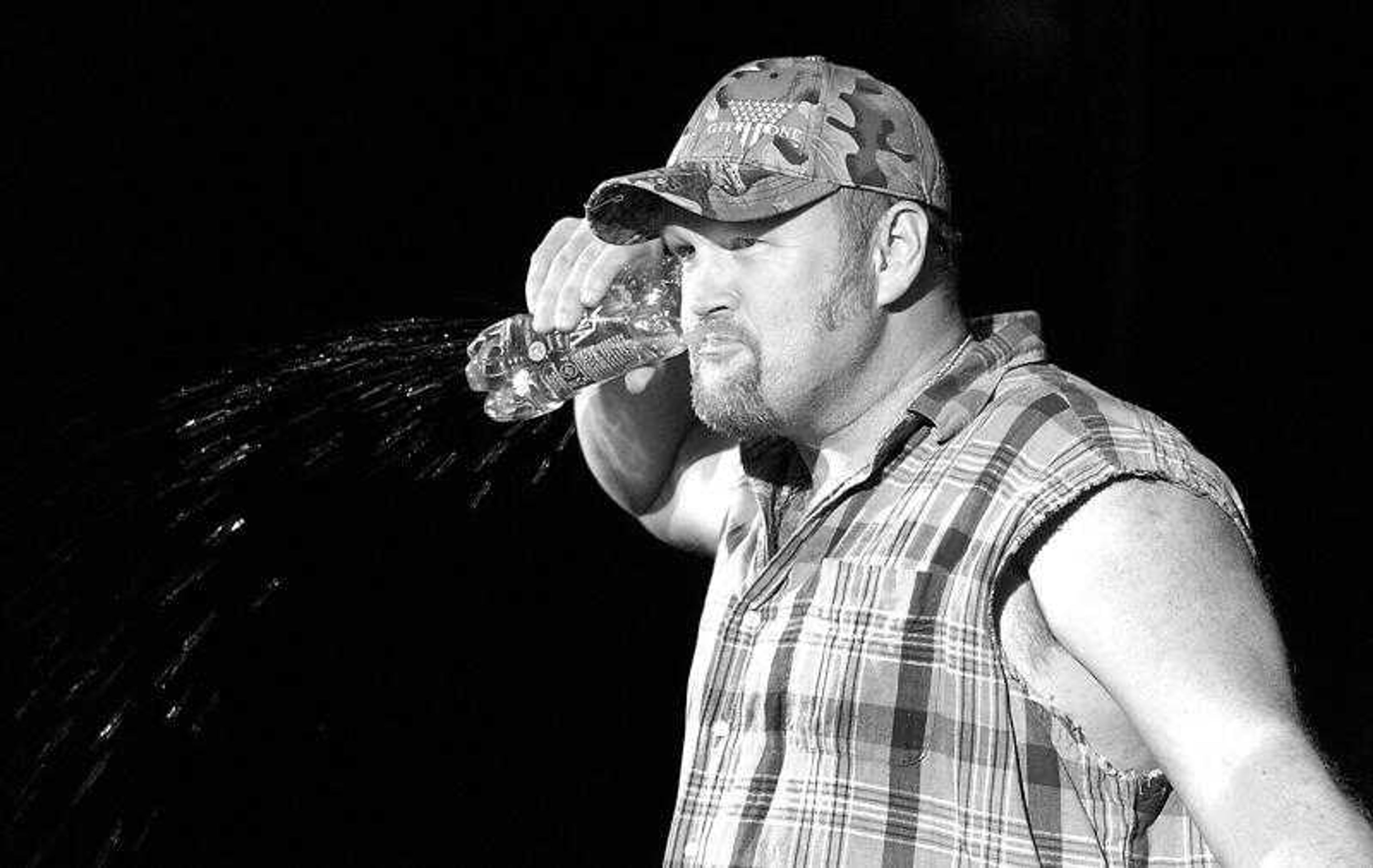 Larry the Cable Guy opened his Git-R-Done Tour of America performance at the Show Me Center Saturday. (Don Frazier)