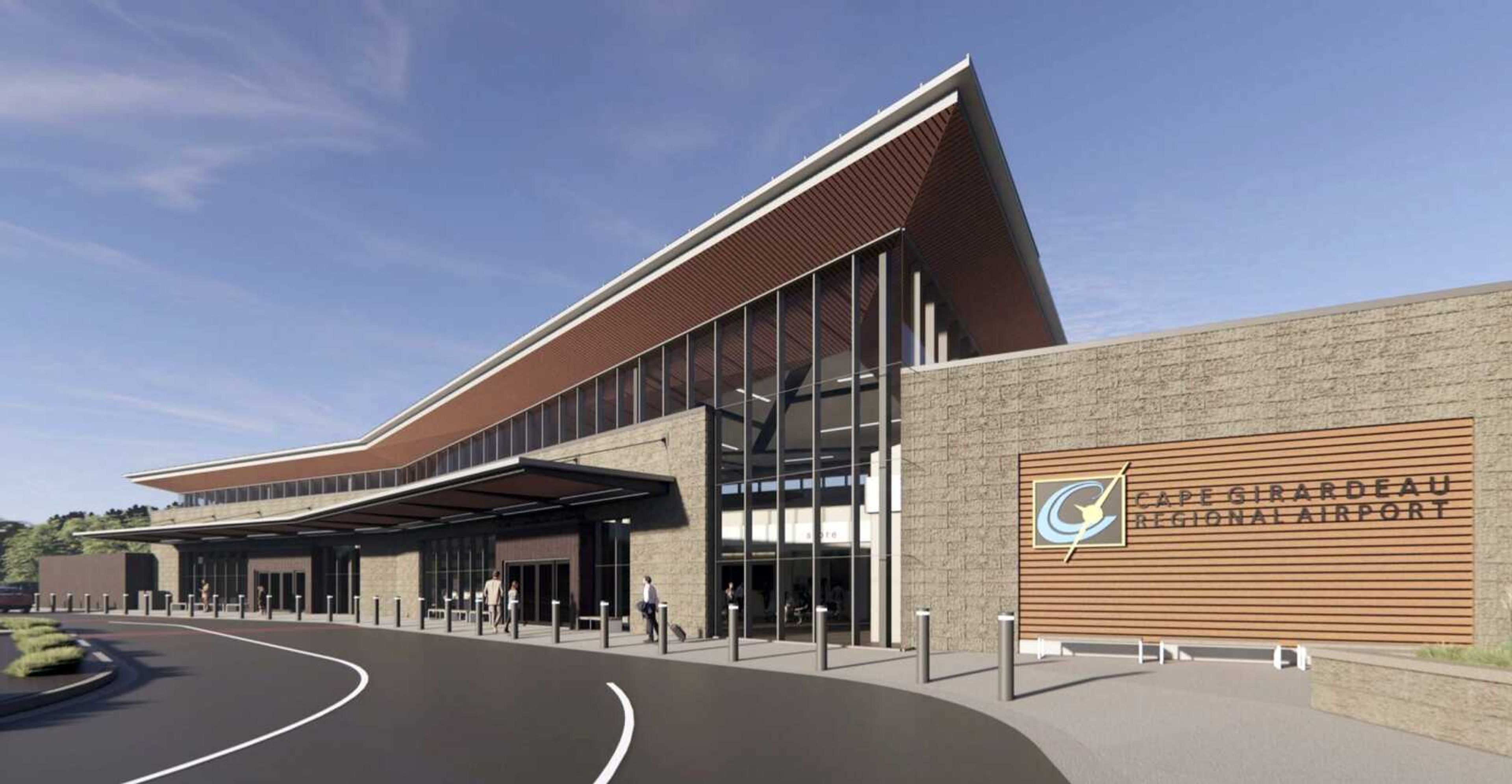 A concept rendering of the new terminal at Cape Girardeau Regional Airport.