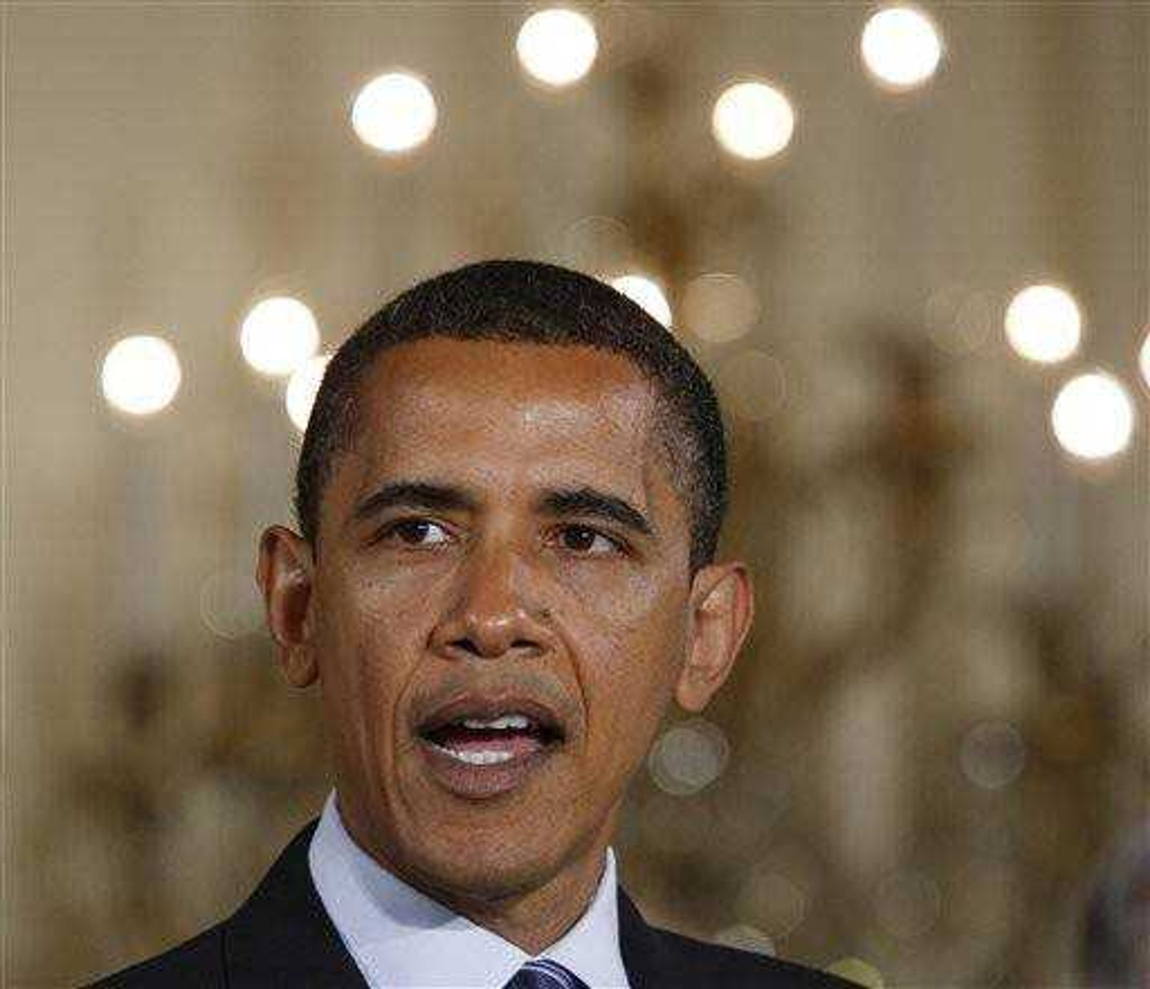 President Barack Obama delivers remarks on the new tax or entitlement policies for the pay-as-you-go plan in an announcement June 9 in the East Room of the White House in Washington.  (AP Photo/Ron Edmonds)