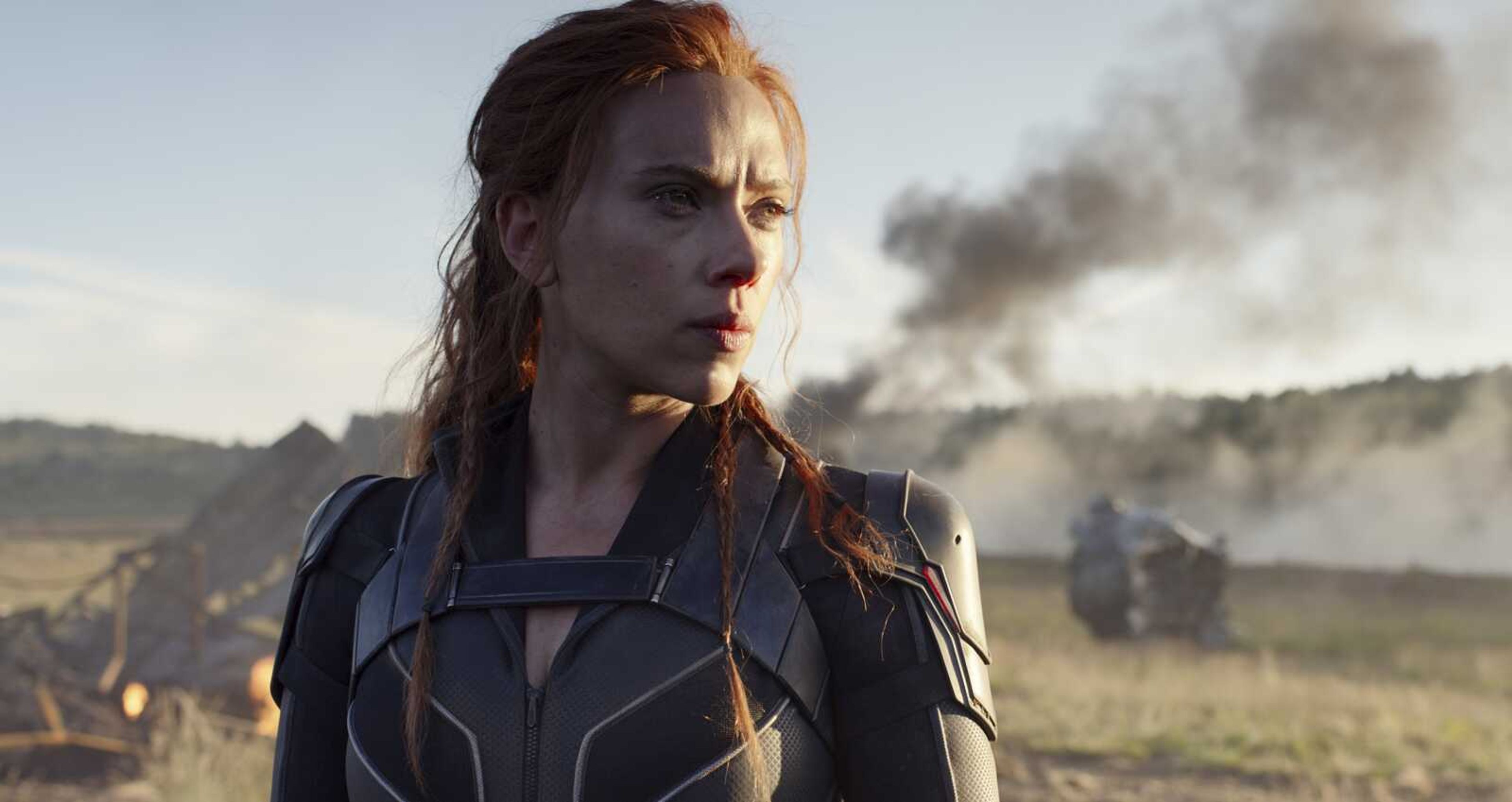 This image released by Disney/Marvel Studios' shows Scarlett Johansson in a scene from "Black Widow." The film was to kick off what promised to be a typically lucrative summer moviegoing season, which runs Memorial Day through Labor Day and generally accounts for nearly 40% of the yearly North American box office. The Walt Disney Co. overhauled its release schedule, moving the dates of half a dozen Marvel movies, including "Black Widow," which will now open Nov. 6.