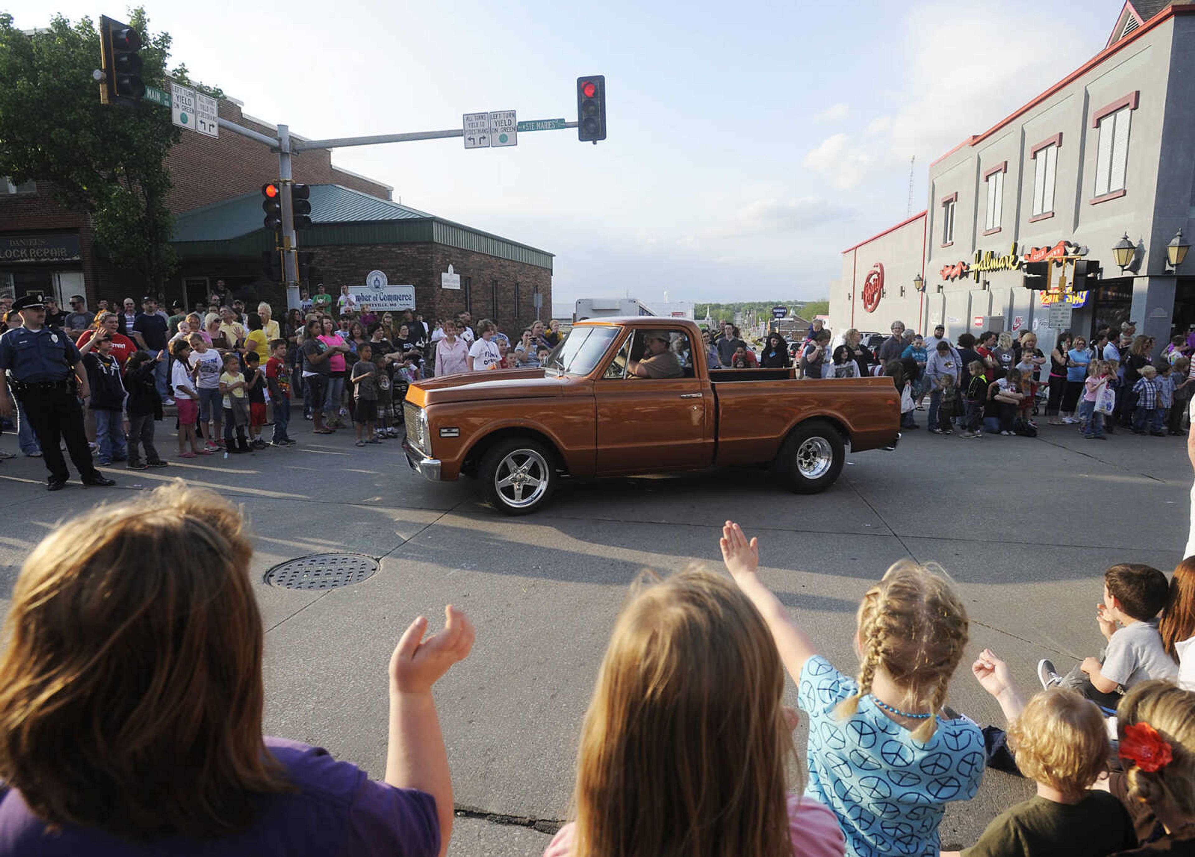 The Perryville Mayfest Parade Friday, May 10, in Perryville, Mo. This year's Mayfest theme is Peace, Love, Perryville Mayfest.