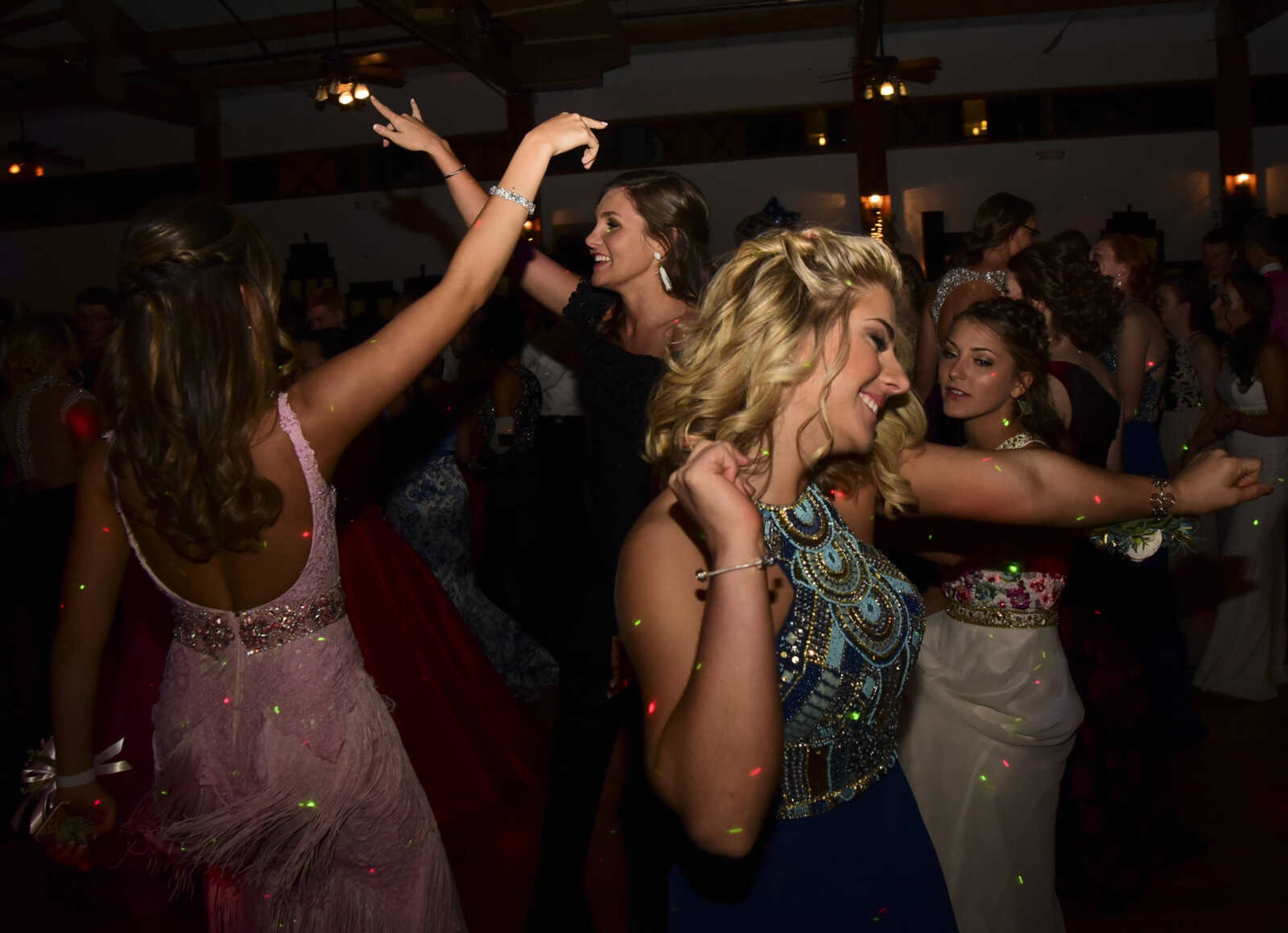 Students enjoy themselves during the Notre Dame prom Friday, May 5, 2017 at the Bavarian Halle in Jackson.