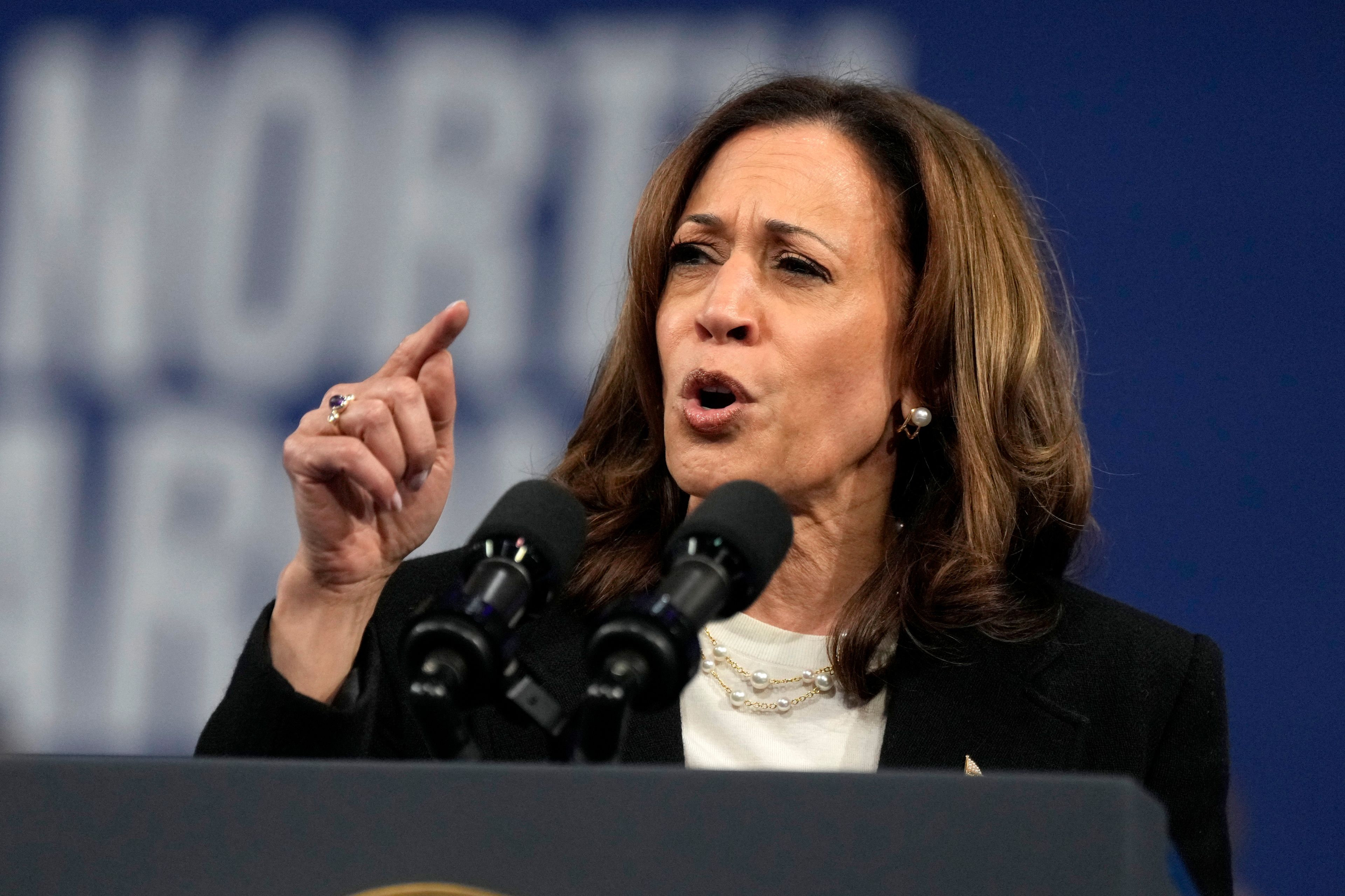 In swing states, Harris touts Republican endorsements while Trump leans into incendiary rhetoric