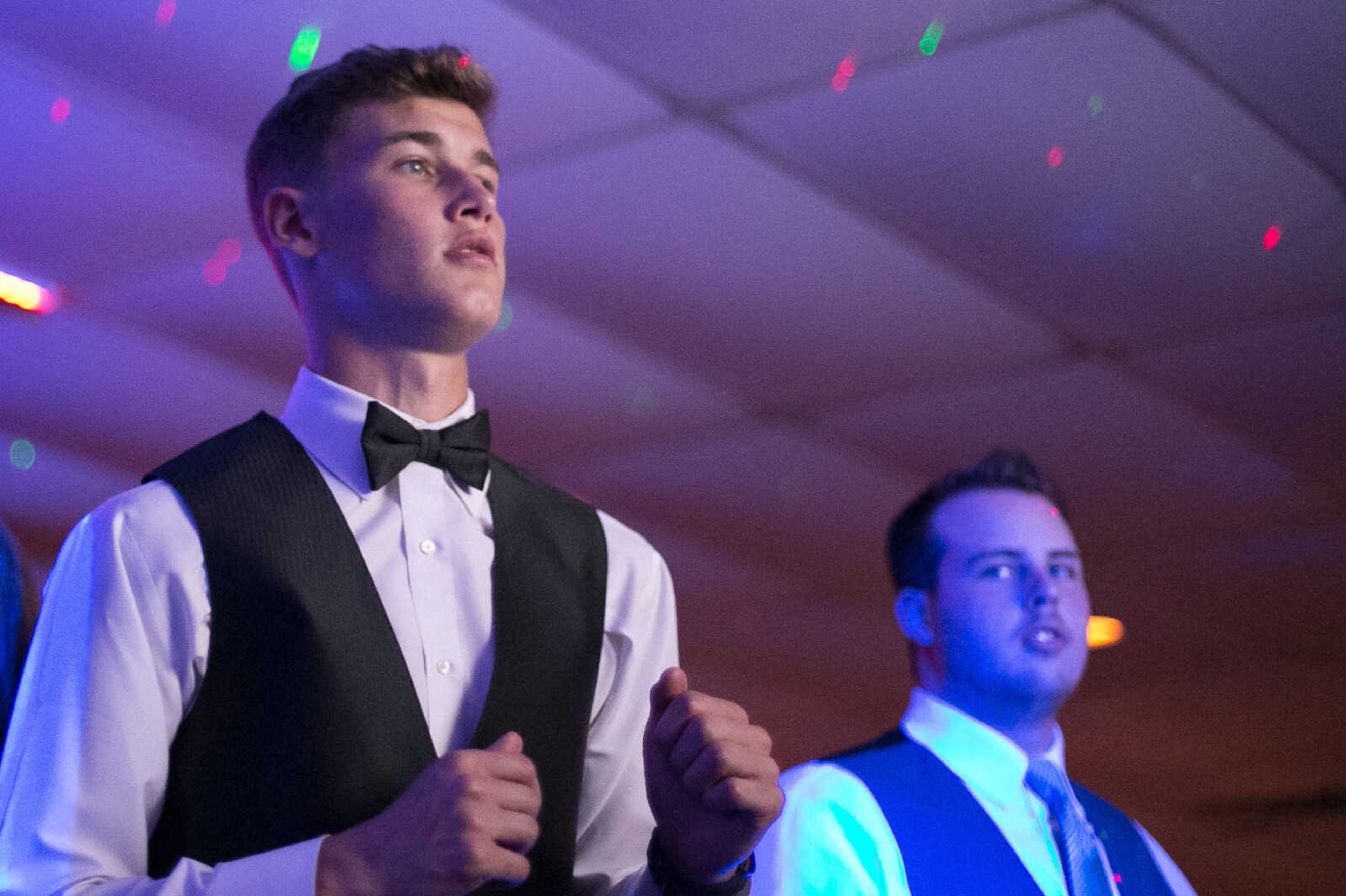 GLENN LANDBERG ~ glandberg@semissourian.com

Students take to the dance floor during the Saxony Lutheran High School's "Classique Magnifique" prom, Saturday, April 23, 2016, at the Cape Girardeau Elks Lodge.