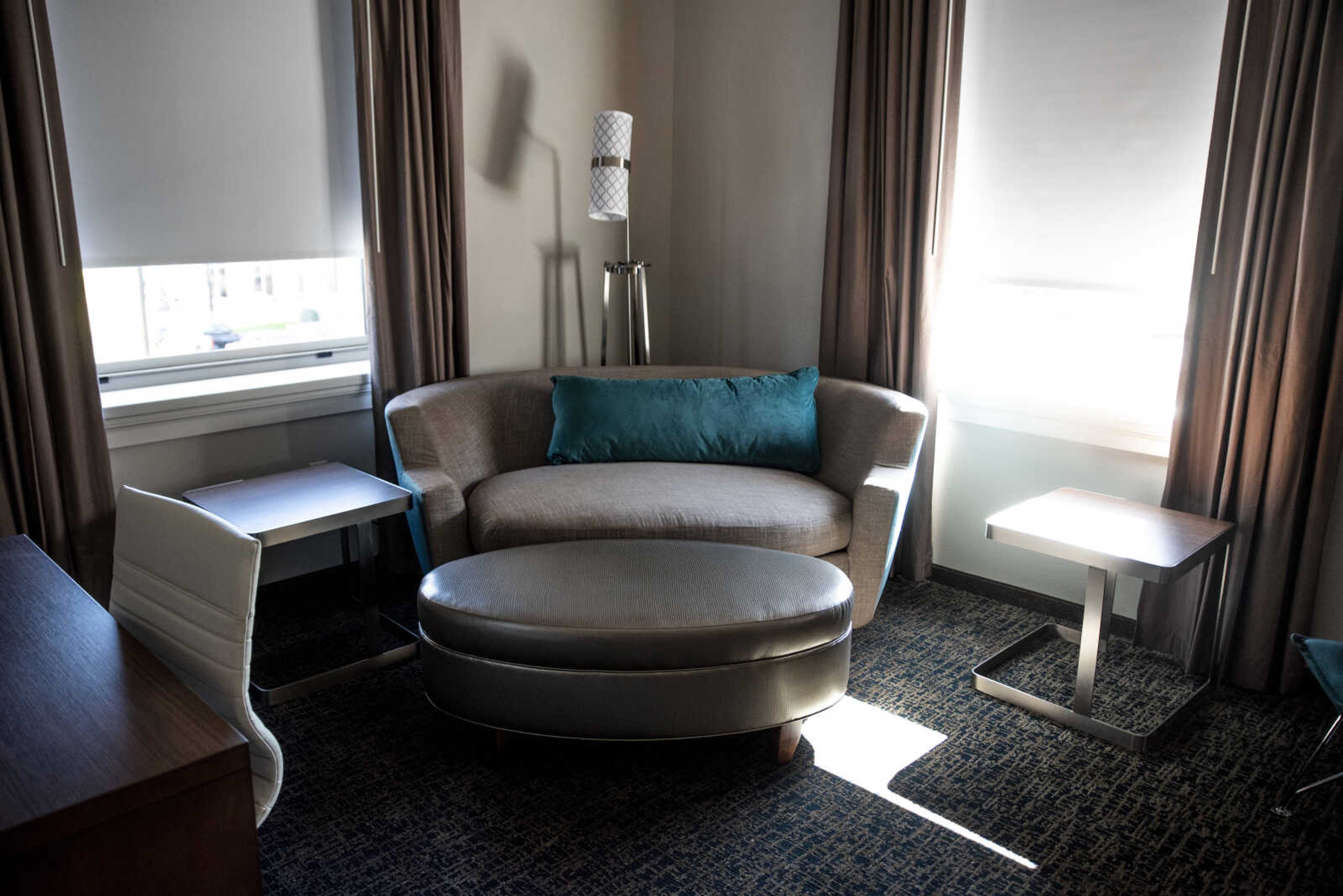 A guest room of the new Courtyard by Marriott hotel in Downtown Cape Monday, Oct. 29, 2018, in Cape Girardeau.