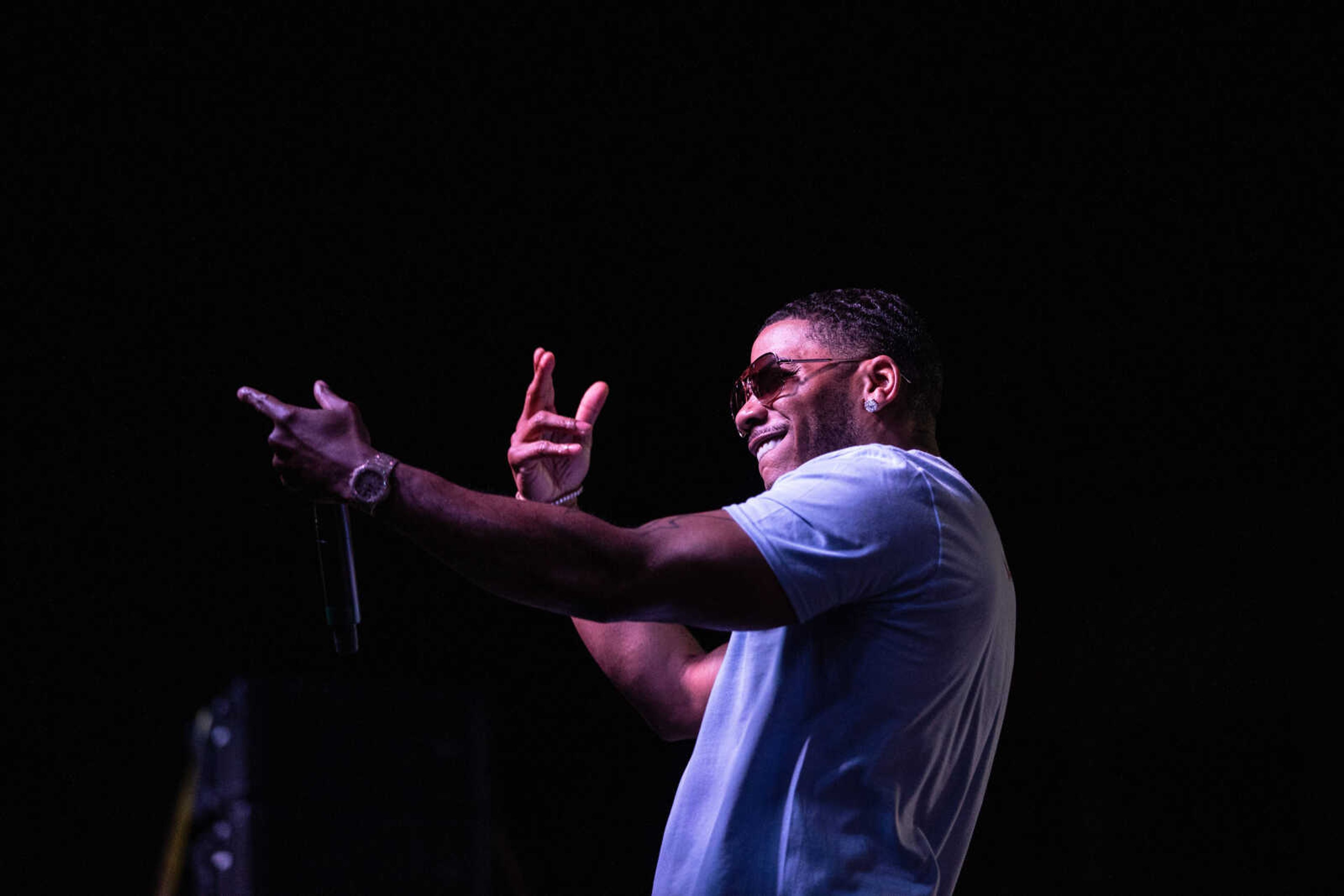 St. Louis native Nelly performs Wednesday, Aug. 5, 2020 at the Sikeston Jaycee Bootheel Rodeo.