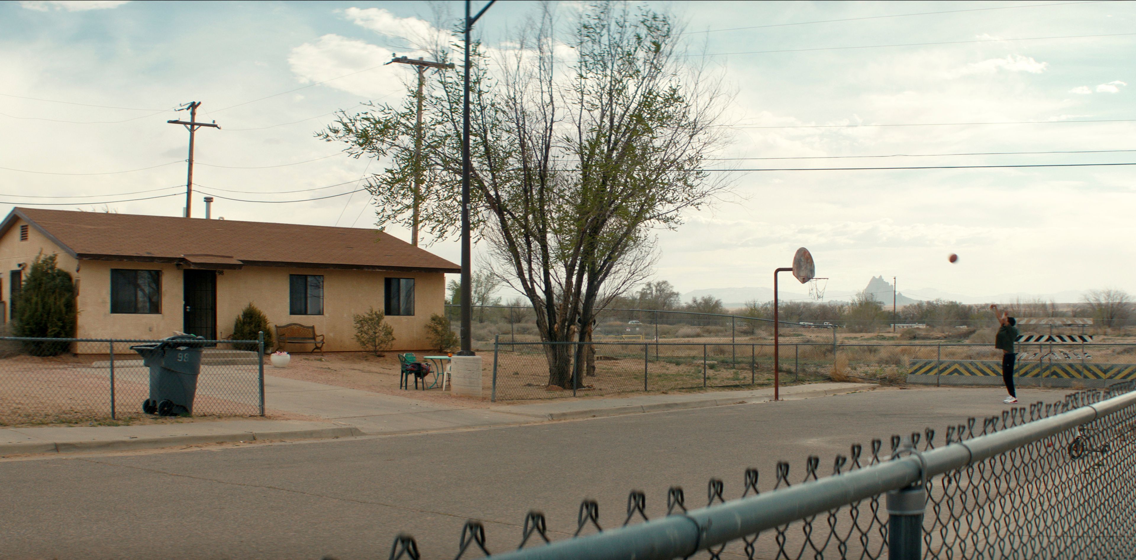 This image released by Netflix shows a scene from the film "Rez Ball." (Netflix via AP)