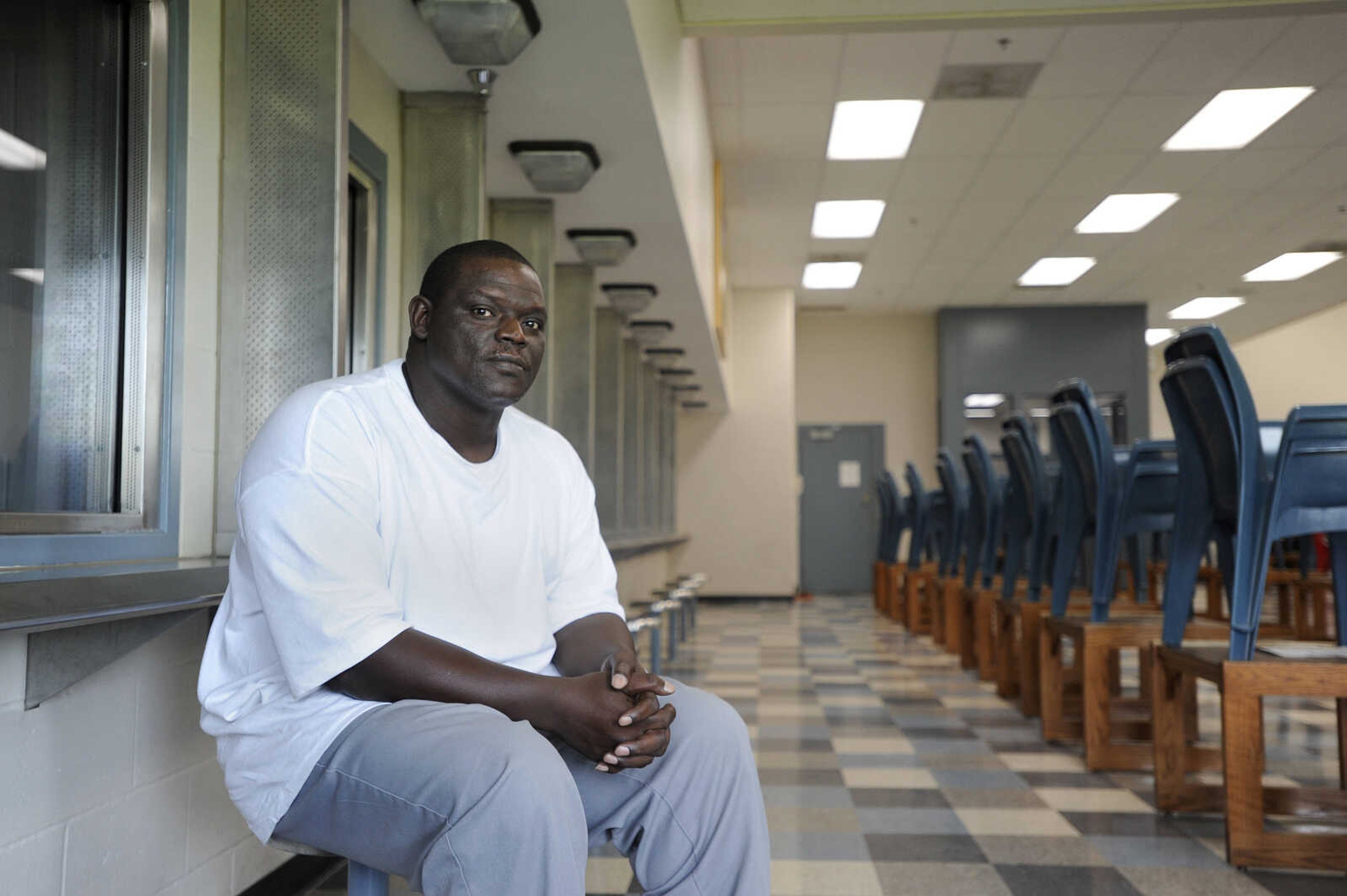 LAURA SIMON ~ lsimon@semissourian.com

David Robinson poses for a portrait in the visiting area inside Jefferson City Correctional Center in September.