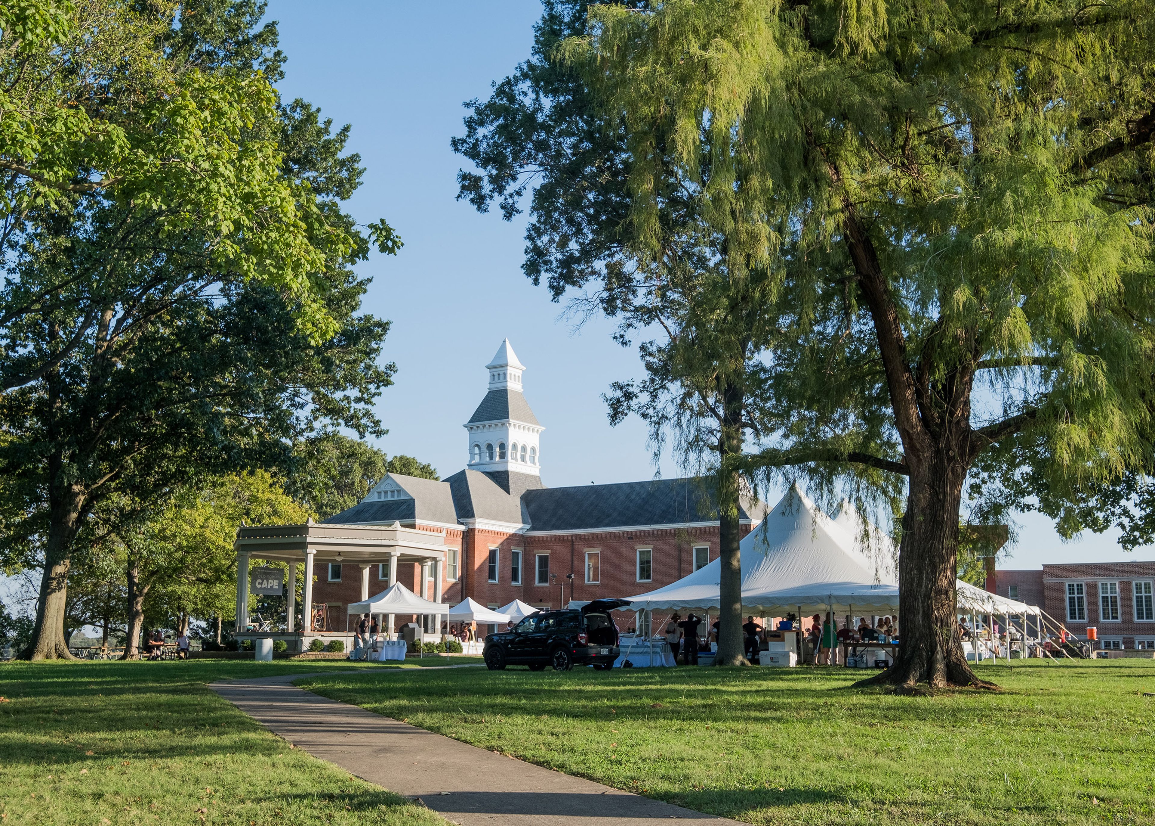 The event is held at the historic Ivers Square, providing a scenic backdrop for the festivities.