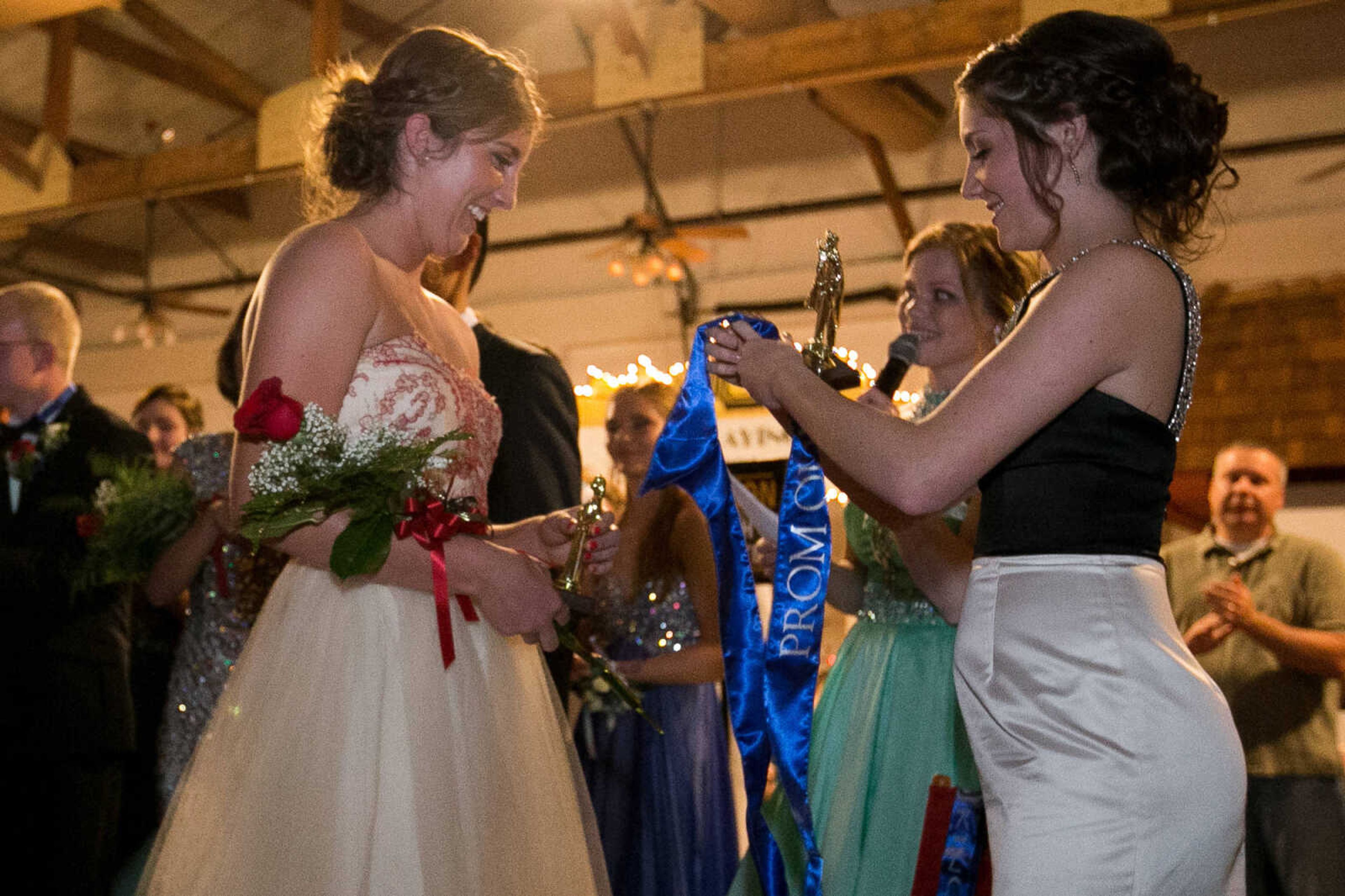 GLENN LANDBERG ~ glandberg@semissourian.com

Students take to the dance floor during the Notre Dame Regional High School prom, "Red Carpet Gala," Friday, April 29, 2016 at Bavarian Halle in Jackson.