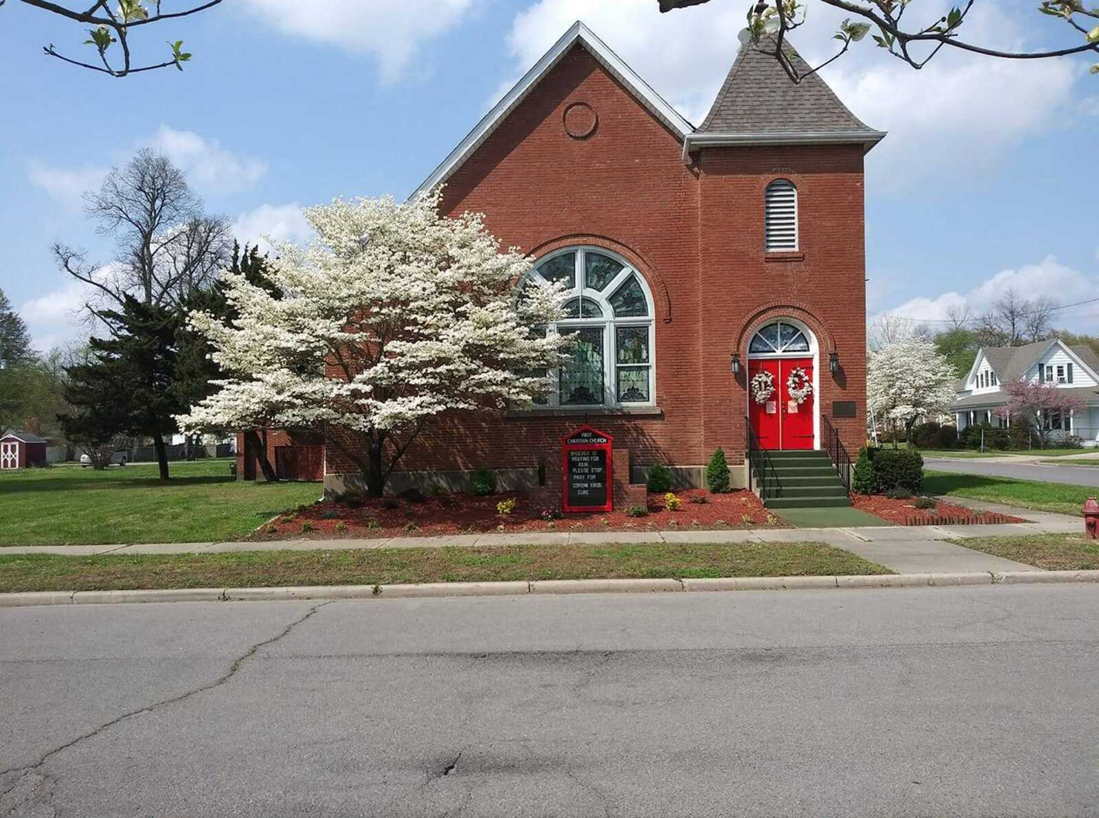 Known as the church with the red doors, the Charleston First Christian Church has a storied history in Charleston, dating back to the 1800s.