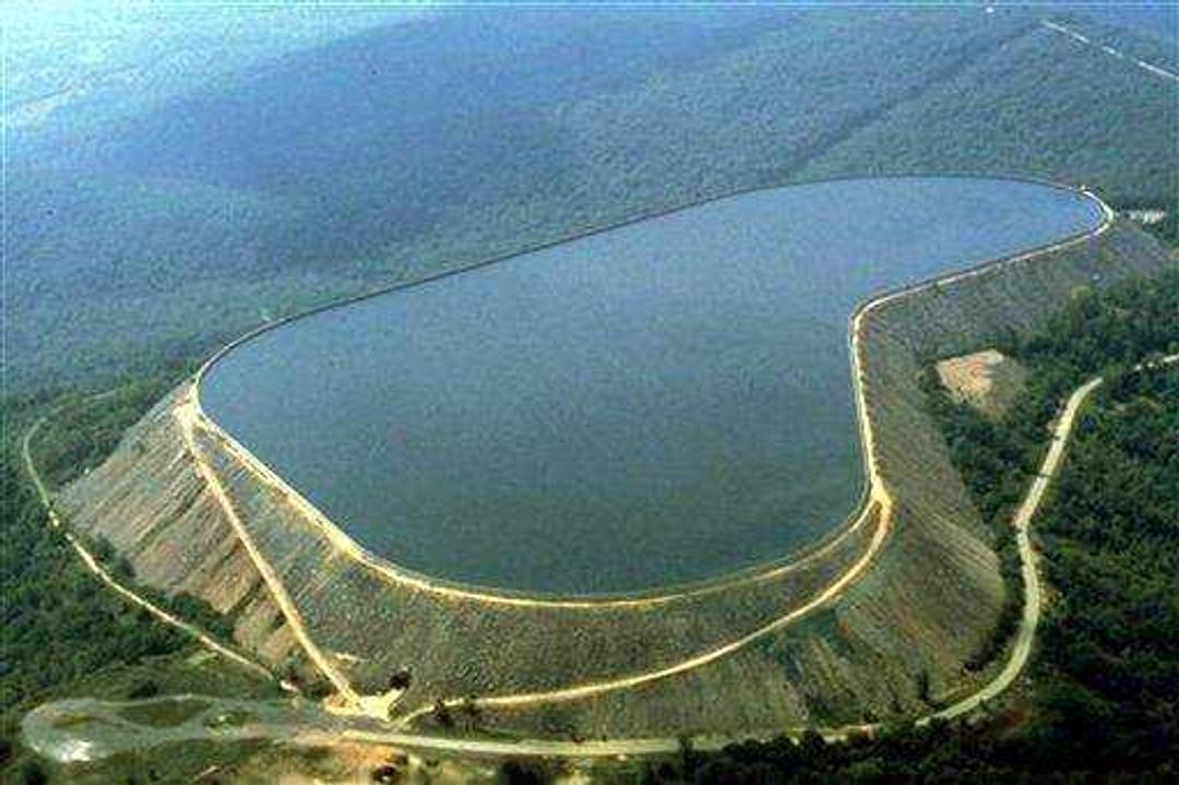 This photo from AmerenUE shows the Upper Taum Sauk Reservoir.