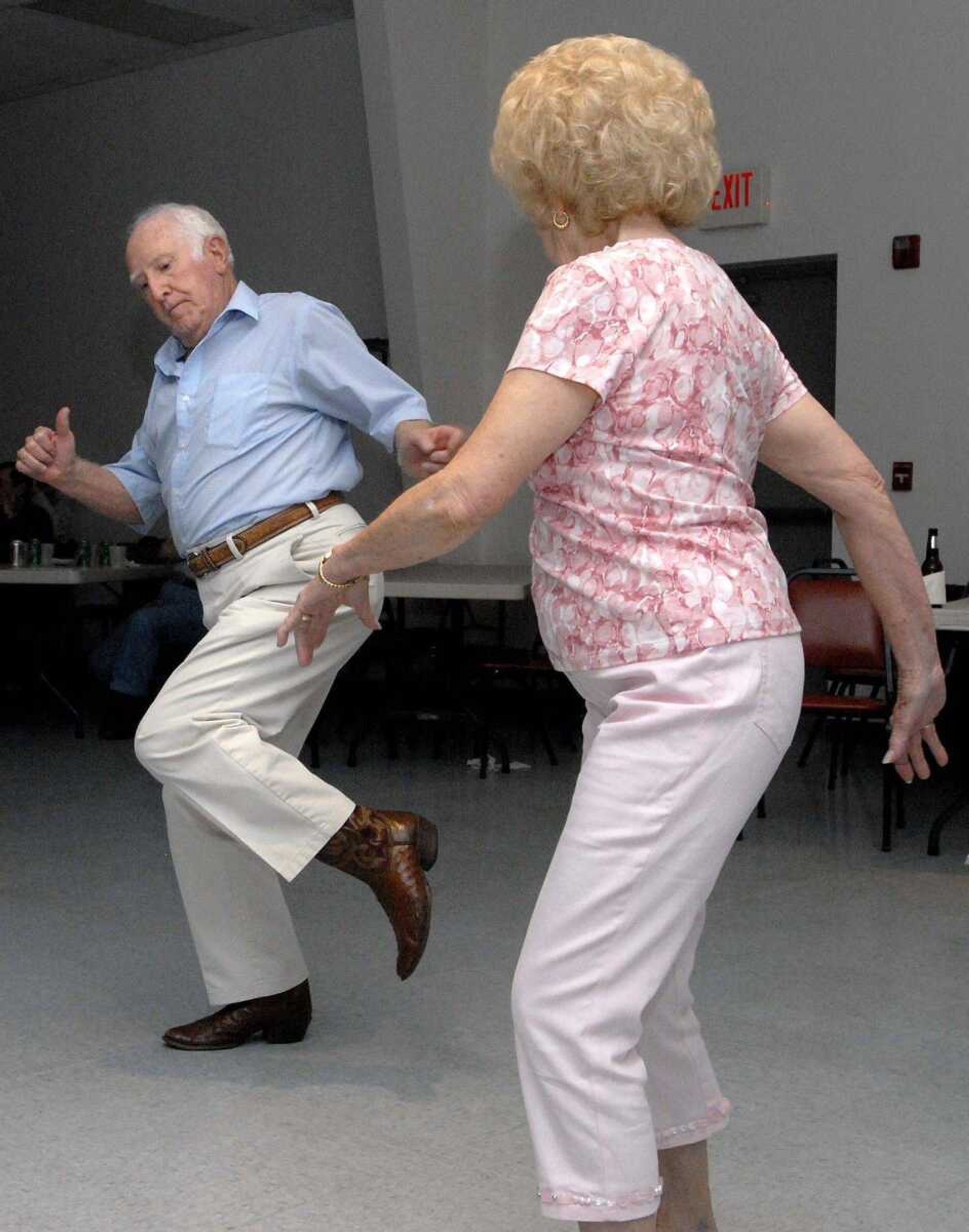 Homer and Martha Matney of Decatur, Texas, dance the night away Thursday, May 12, 2011, as the Western Swing Music Society of the Southwest presents the seventh annual Showcase and Dance at VFW Post 3838 in Cape Girardeau. (Laura Simon)