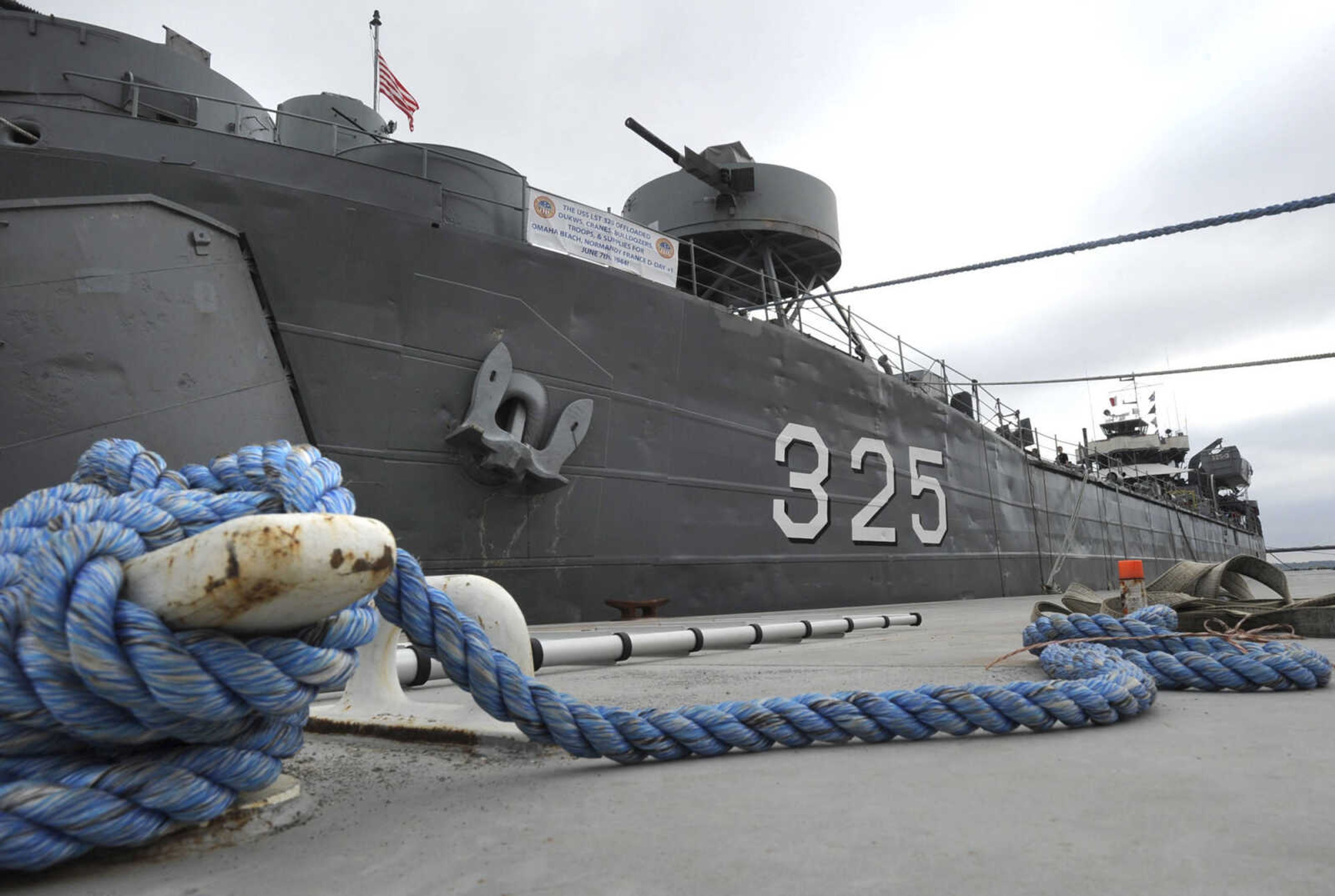 FRED LYNCH ~ flynch@semissourian.com
The USS LST 325 is docked Thursday, Sept. 29, 2016 at Riverfront Park in Cape Girardeau.