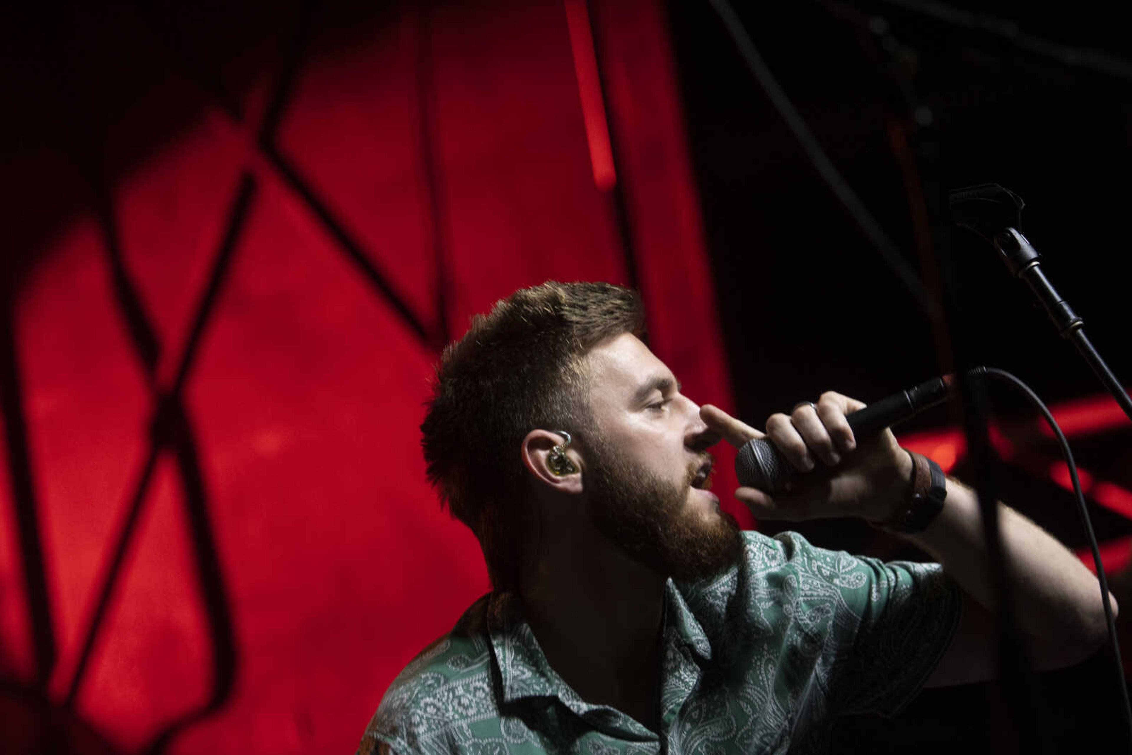 Dawson Hollow's Ben Link performs with the band during Shipyard Music and Culture Festival on Friday, Sept. 27, 2019, in Cape Girardeau.