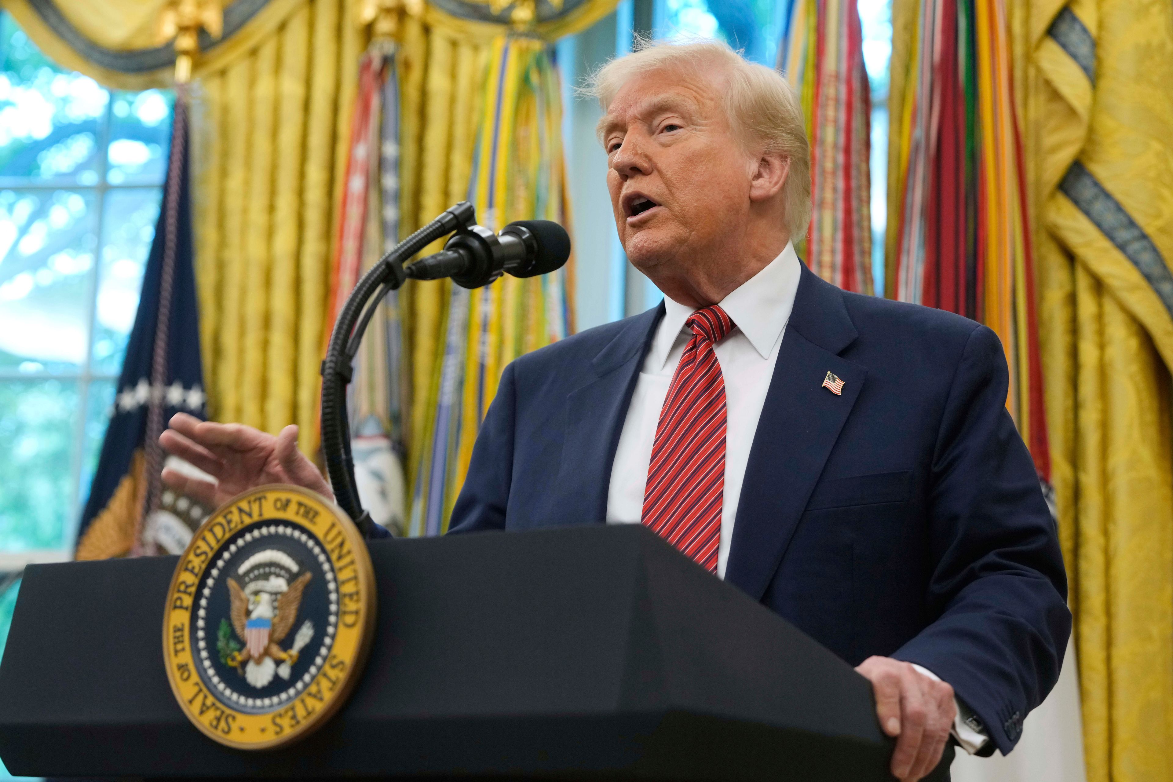 The Latest: Trump says the ‘final details’ are still to come in UK trade agreement