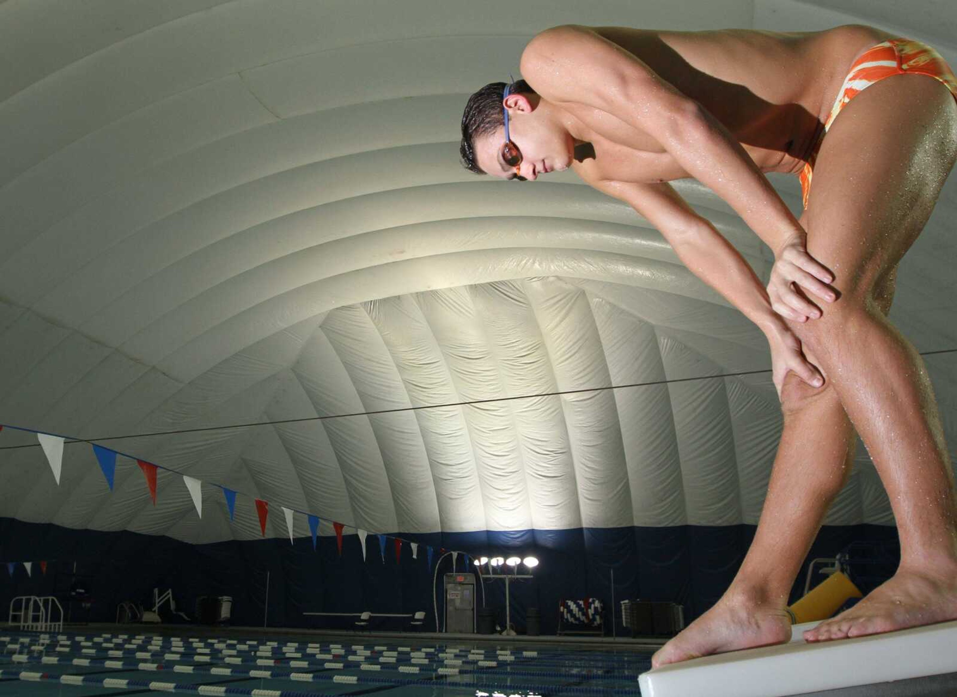 Central swimmer Brogan Davis. (Glenn Landberg)