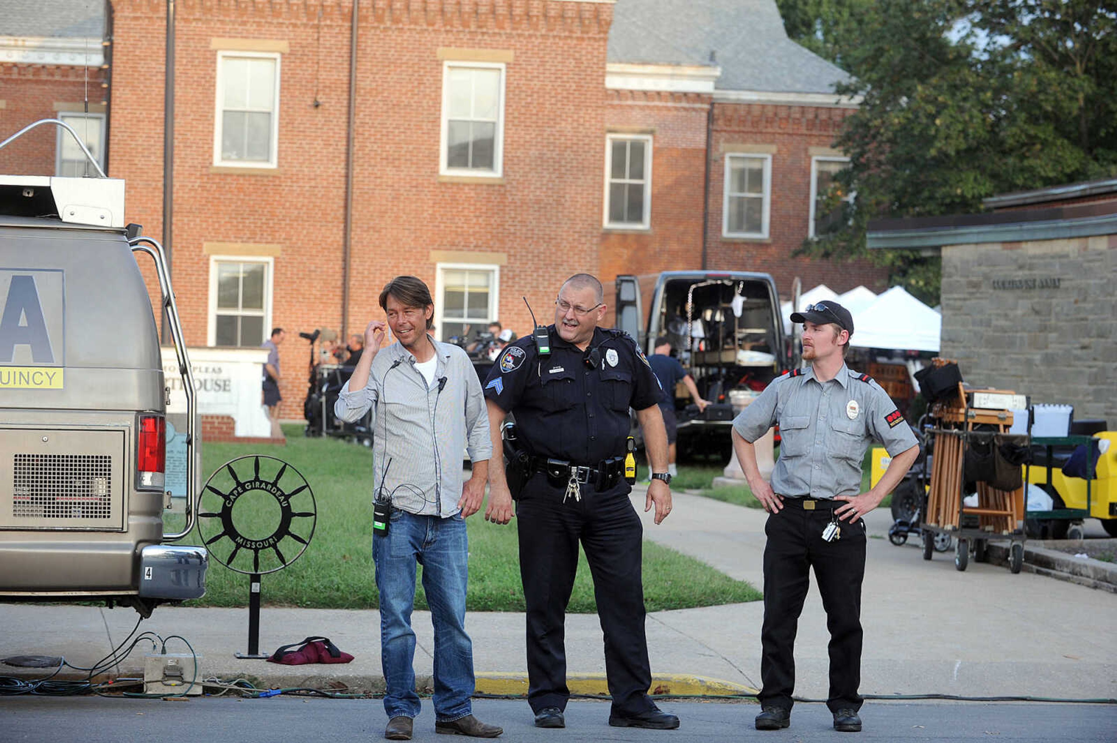 LAURA SIMON ~ lsimon@semissourian.com

Filming of 20th Century Fox's feature film "Gone Girl" gets underway at the Common Pleas Courthouse, Thursday, Oct. 3, 2013, in Cape Girardeau.