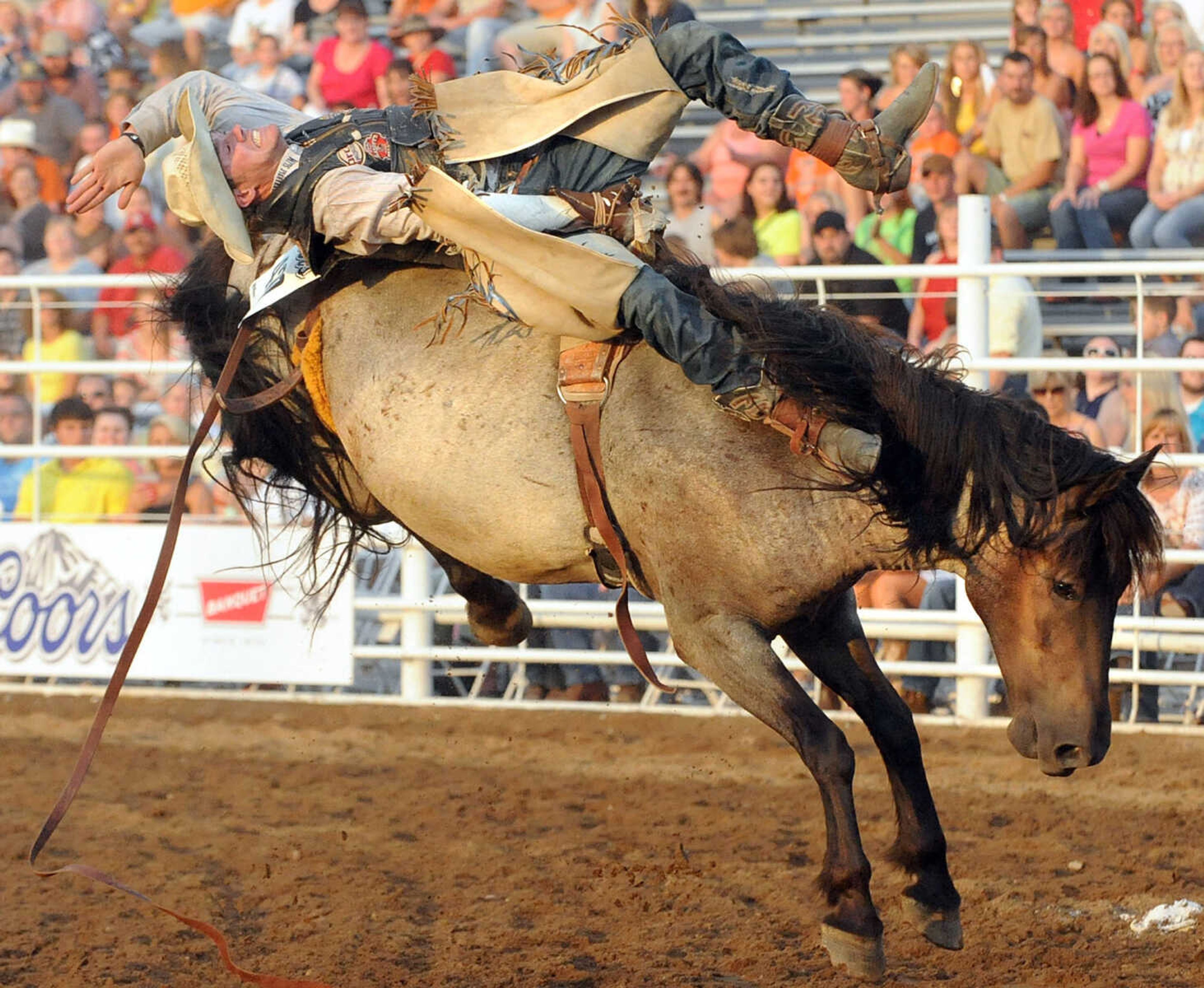 LAURA SIMON ~ lsimon@semissourian.com
The Jaycee Bootheel Rodeo Wednesday night, Aug. 8, 2012 in Sikeston, Mo.