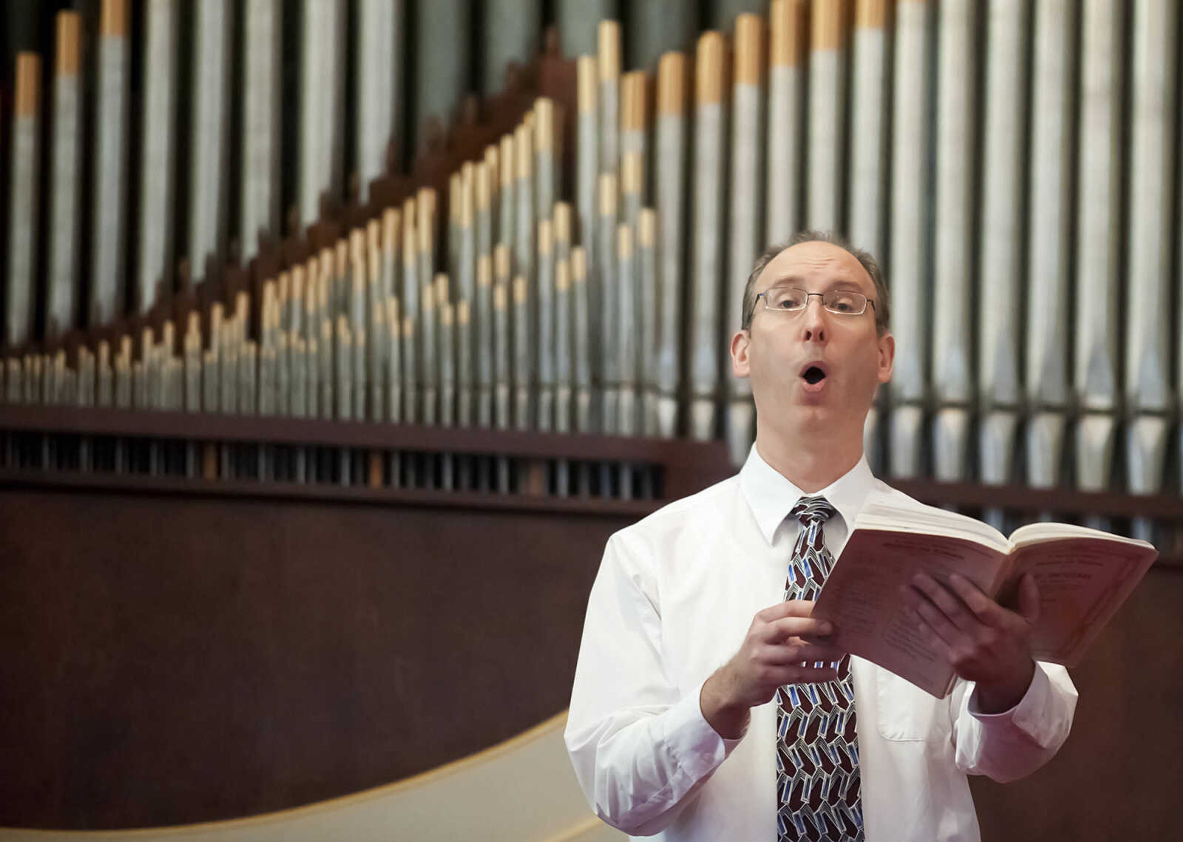 Tim Schmidt sings a solo as the Community Messiah Choir performs Handel's "Messiah," Sunday, Jan. 12, at the New McKendree United Methodist Church in Jackson, Mo. The choir is composed of the members of several local congregations and will perform the 18th century English-language oratorio composed by George Frideric Handel again at 3 p.m. Jan., 19, at Trinity Lutheran Church in Cape Girardeau.