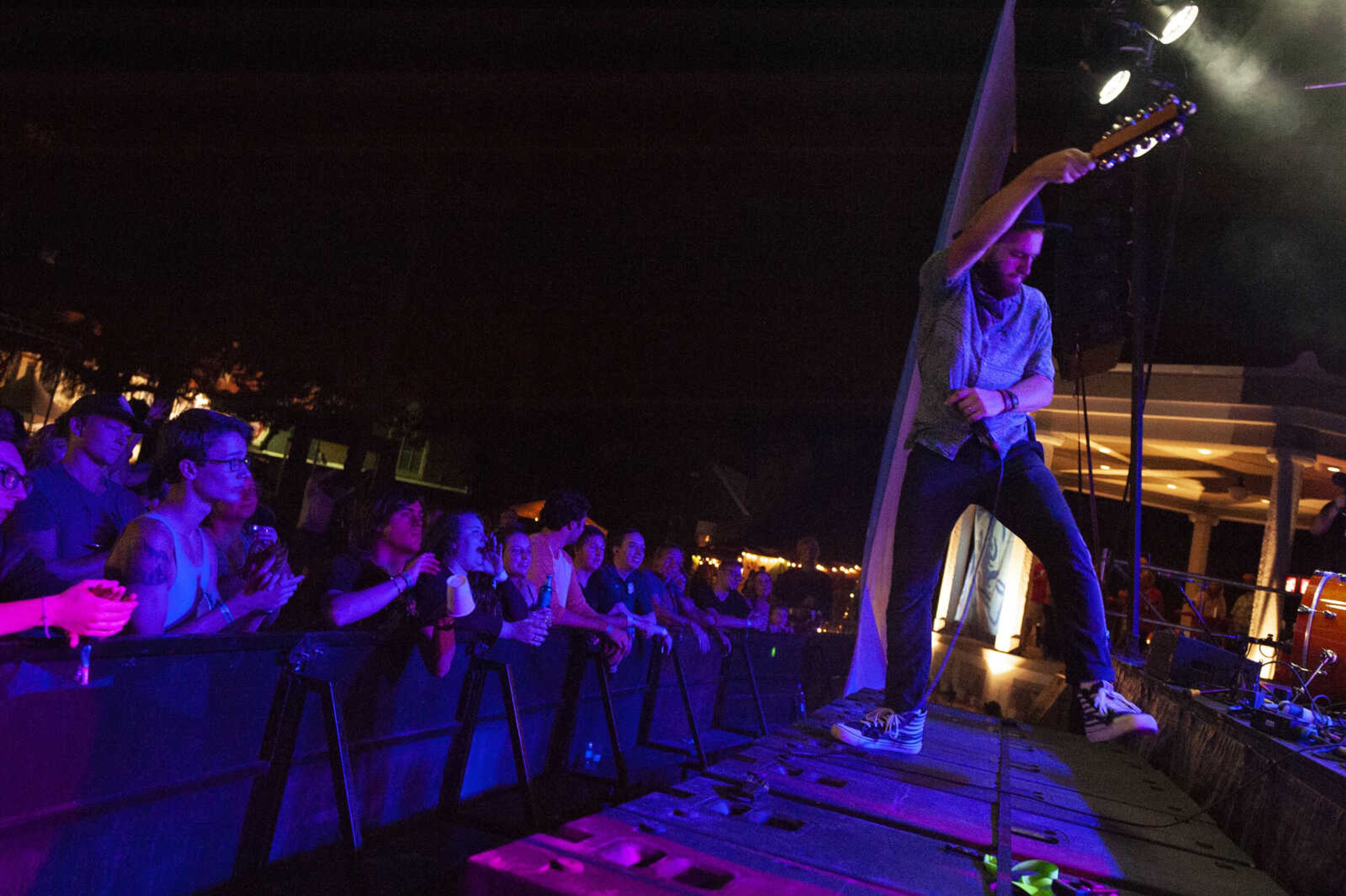 Dawson Hollow's Ben Link performs during Shipyard Music and Culture Festival on Friday, Sept. 27, 2019, in Cape Girardeau.