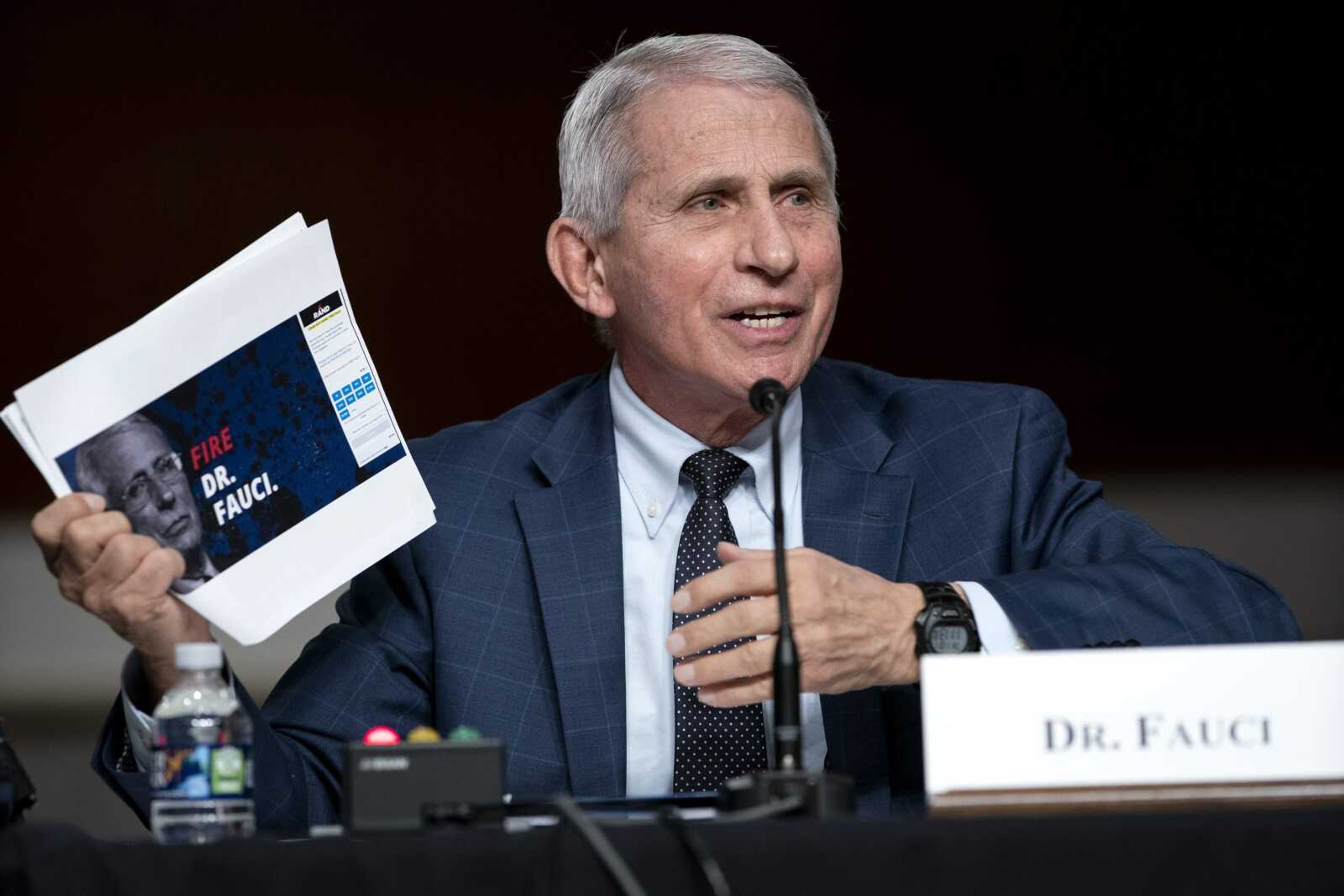 Dr. Anthony Fauci, director of the National Institute of Allergy and Infectious Diseases and chief medical adviser to the president, speaks during a Senate Health, Education, Labor, and Pensions Committee hearing Jan. 11 on Capitol Hill in Washington.