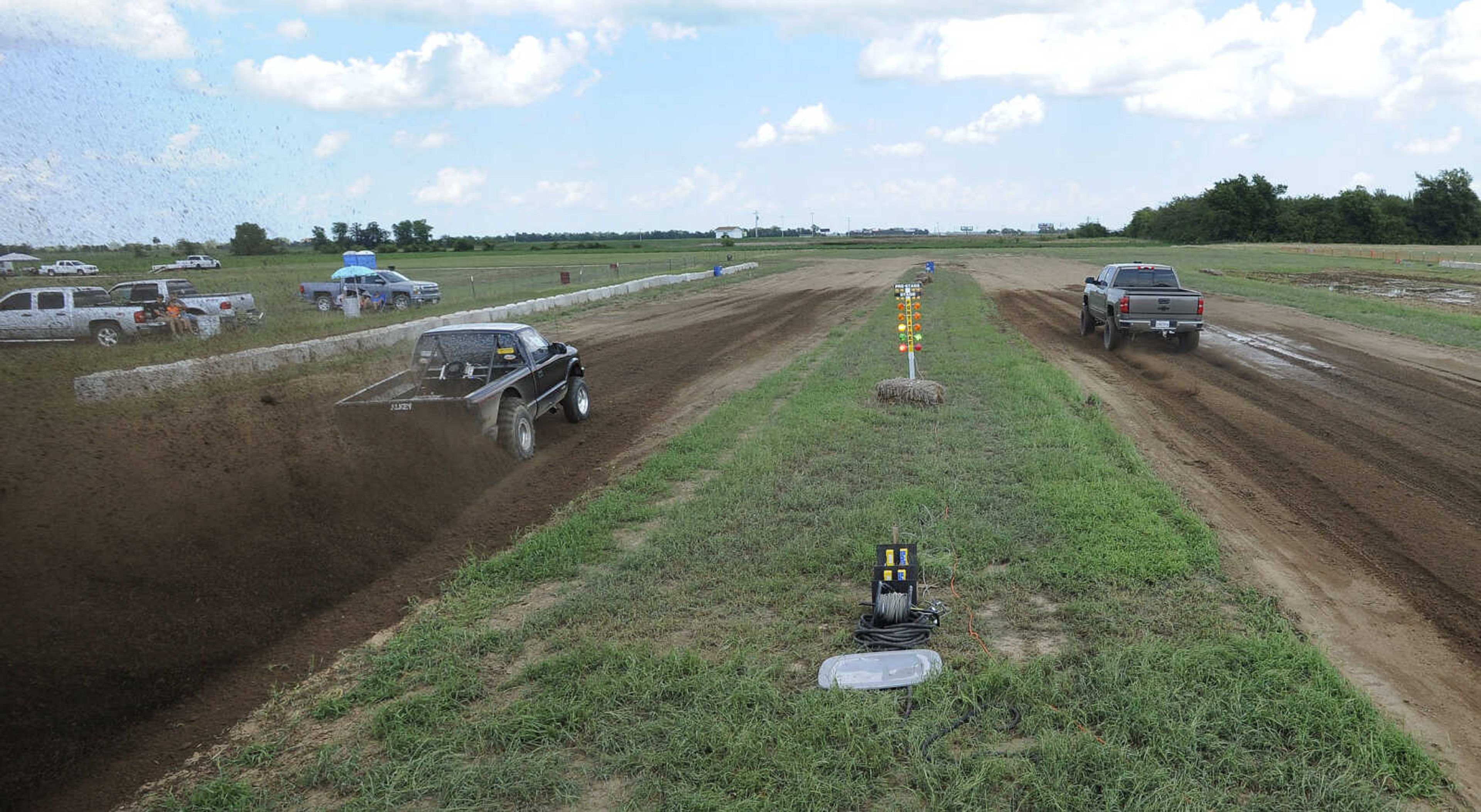 FRED LYNCH ~ flynch@semissourian.com
Racers compete on the drag strip Saturday, Aug. 19, 2017 at Missouri Dirt Motorsports in Sikeston, Missouri.