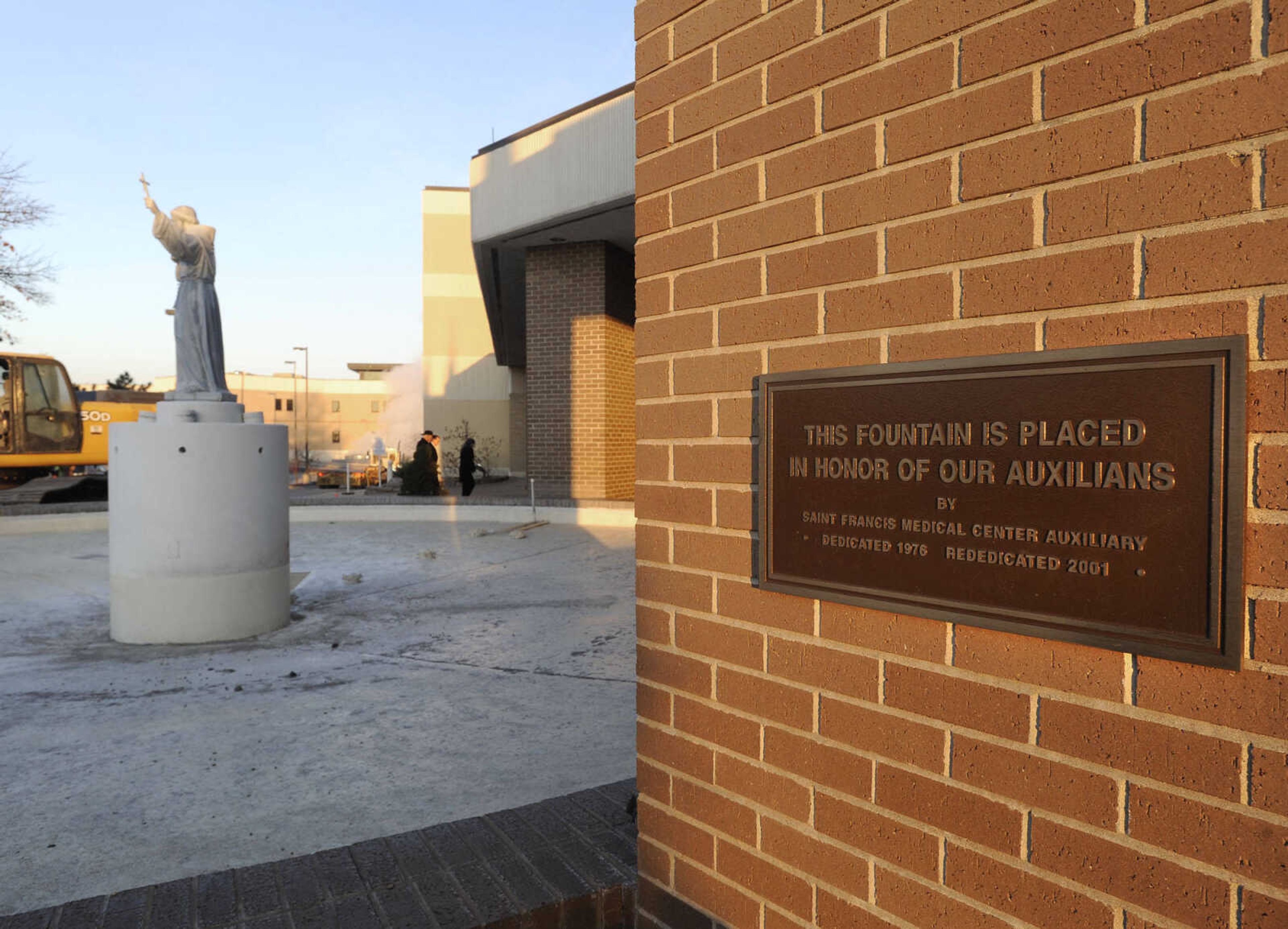 The statue of St. Francis of Assisi has stood since 1976 at Saint Francis Medical Center.