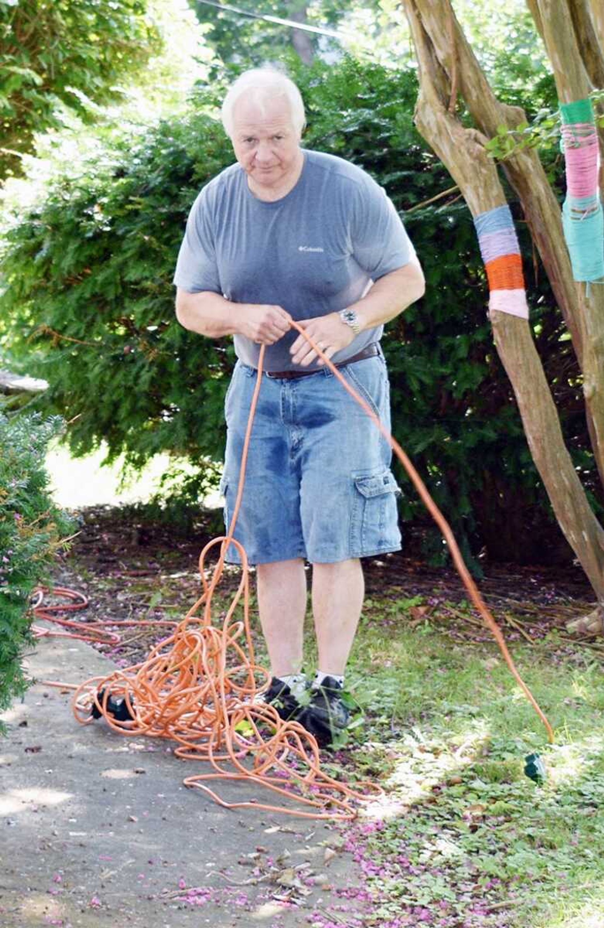 MHAM Director, Steve Whitworth, worked alongside youth and other volunteers on a hot July day tending to the grounds of the museum.