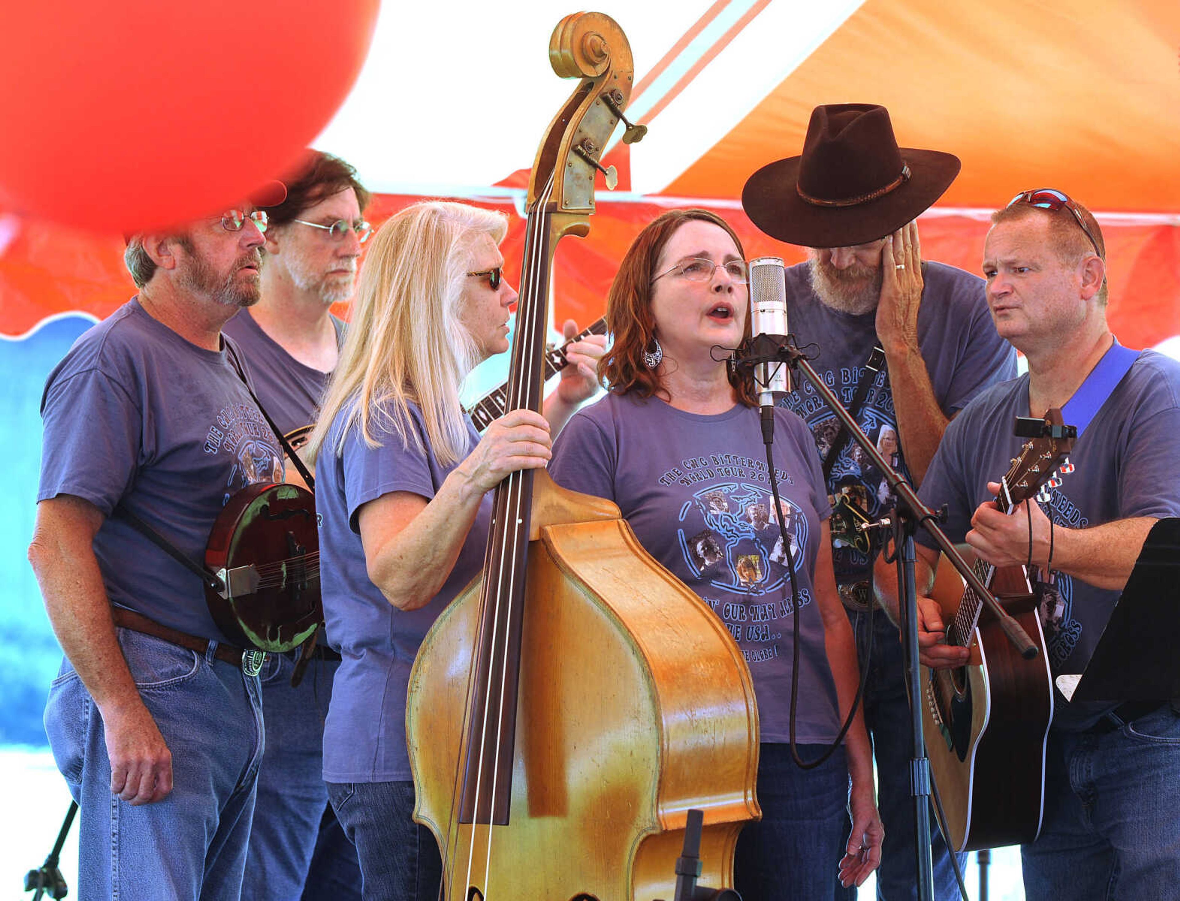 FRED LYNCH ~ flynch@semissourian.com
The Chestnut Mountain Gang performs folk music Saturday, June 16, 2018 at the Summer Arts Festival at the River Campus.