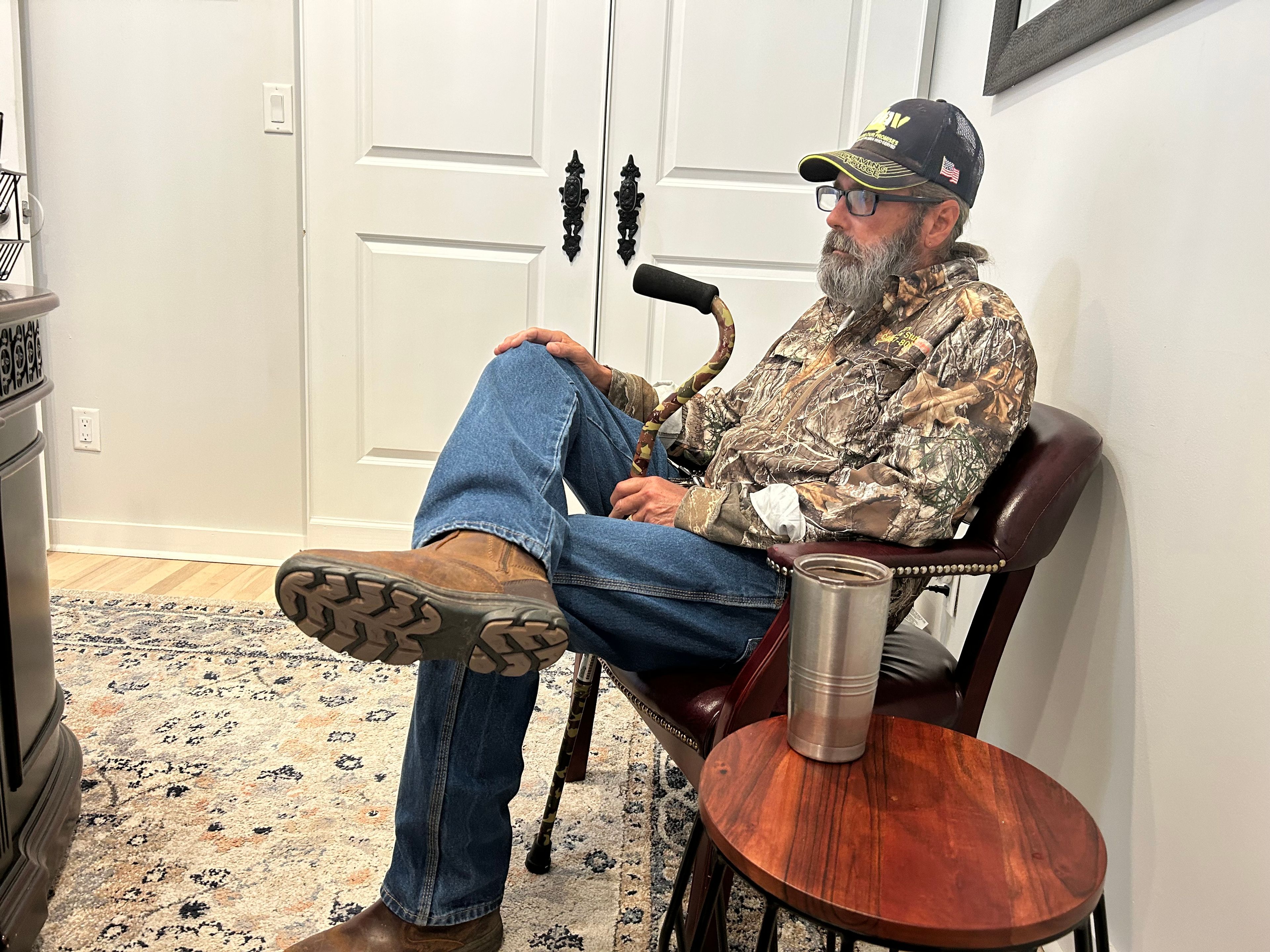 Robert Teater talks to a reporter about his case in November of 2023, before he received a $95,000 settlement as the result of an excessive force lawsuit against the city of Cape Girardeau. "I have a counselor with the VA, but even still, every time I see a cop car in Cape Girardeau city, I just see red. I wake up at night still feeling myself being slammed to the ground, feeling my ribs breaking. I have no respect for Cape Girardeau Police whatsoever. There are a couple of good cops. But the bad ones are real bad. When they get several lawsuits against the same cops, well, what does that tell you?” Teater said.