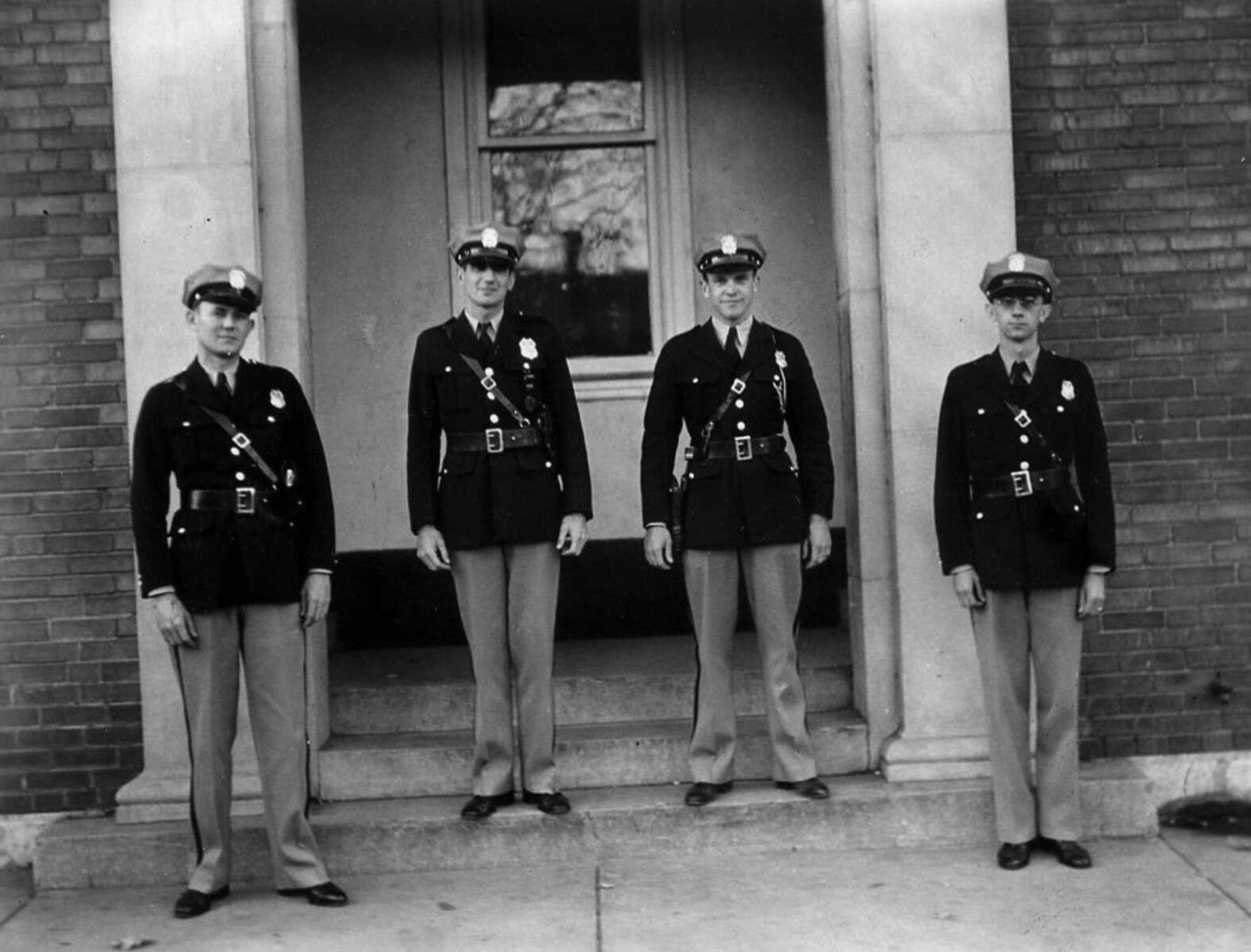 SOUTHEAST MISSOURIAN ~ photos@semissourian.com
Cape Girardeau police department 1938
Clarence Parreti, Edgar Hirsch, Leo Staley and Fred Schneider