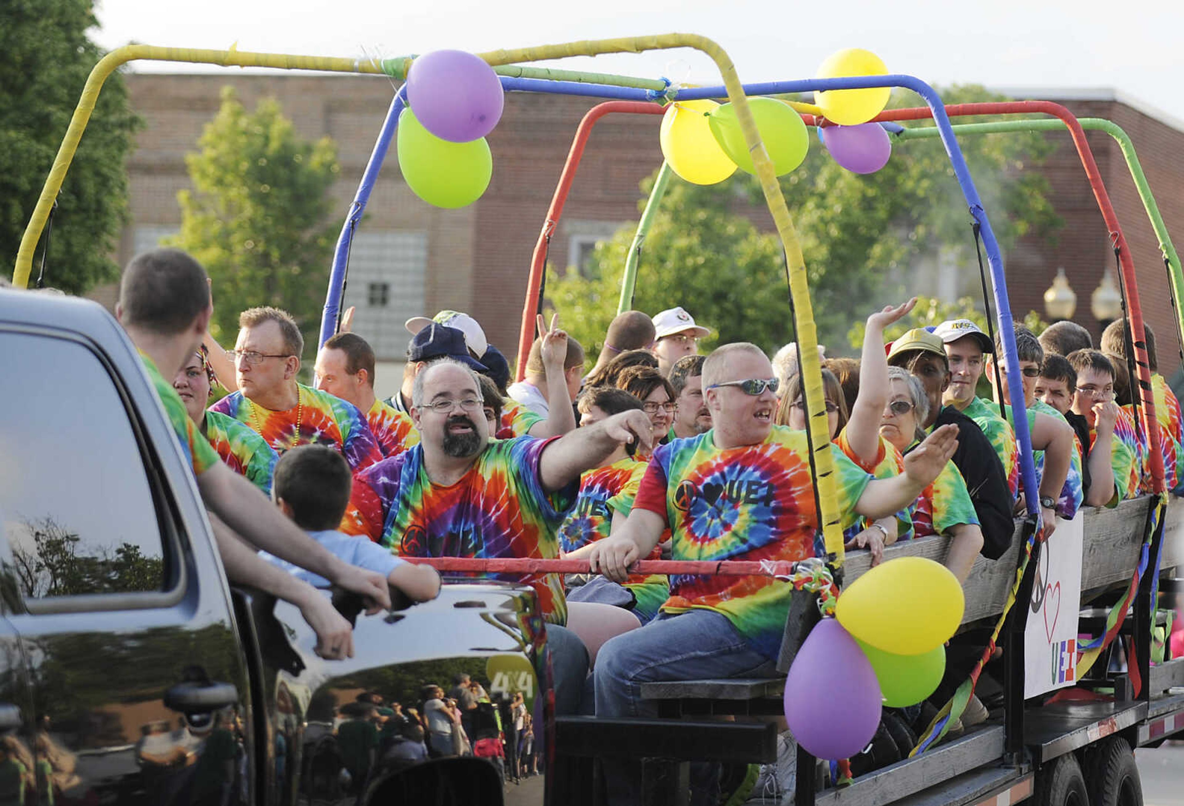 The Perryville Mayfest Parade Friday, May 10, in Perryville, Mo. This year's Mayfest theme is Peace, Love, Perryville Mayfest.