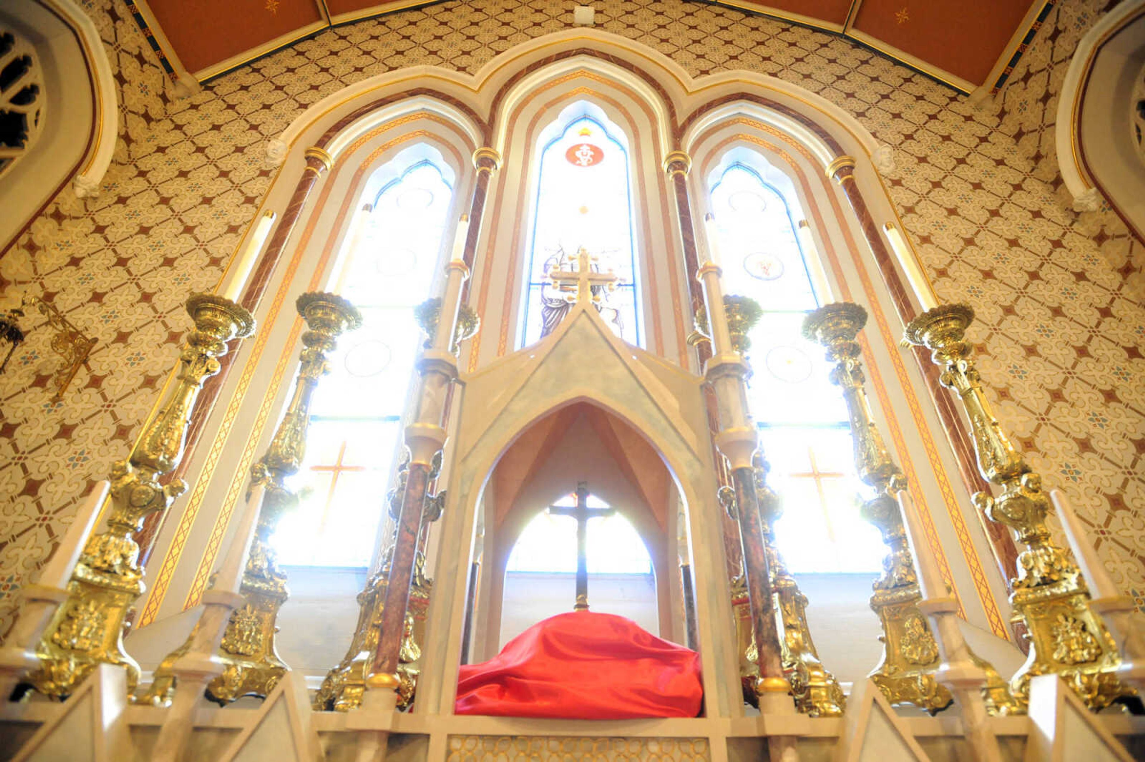 LAURA SIMON ~ lsimon@semissourian.com

The interior of Old St. Vincent's Catholic Church is seen Monday, March 30, 2015, in Cape Girardeau.