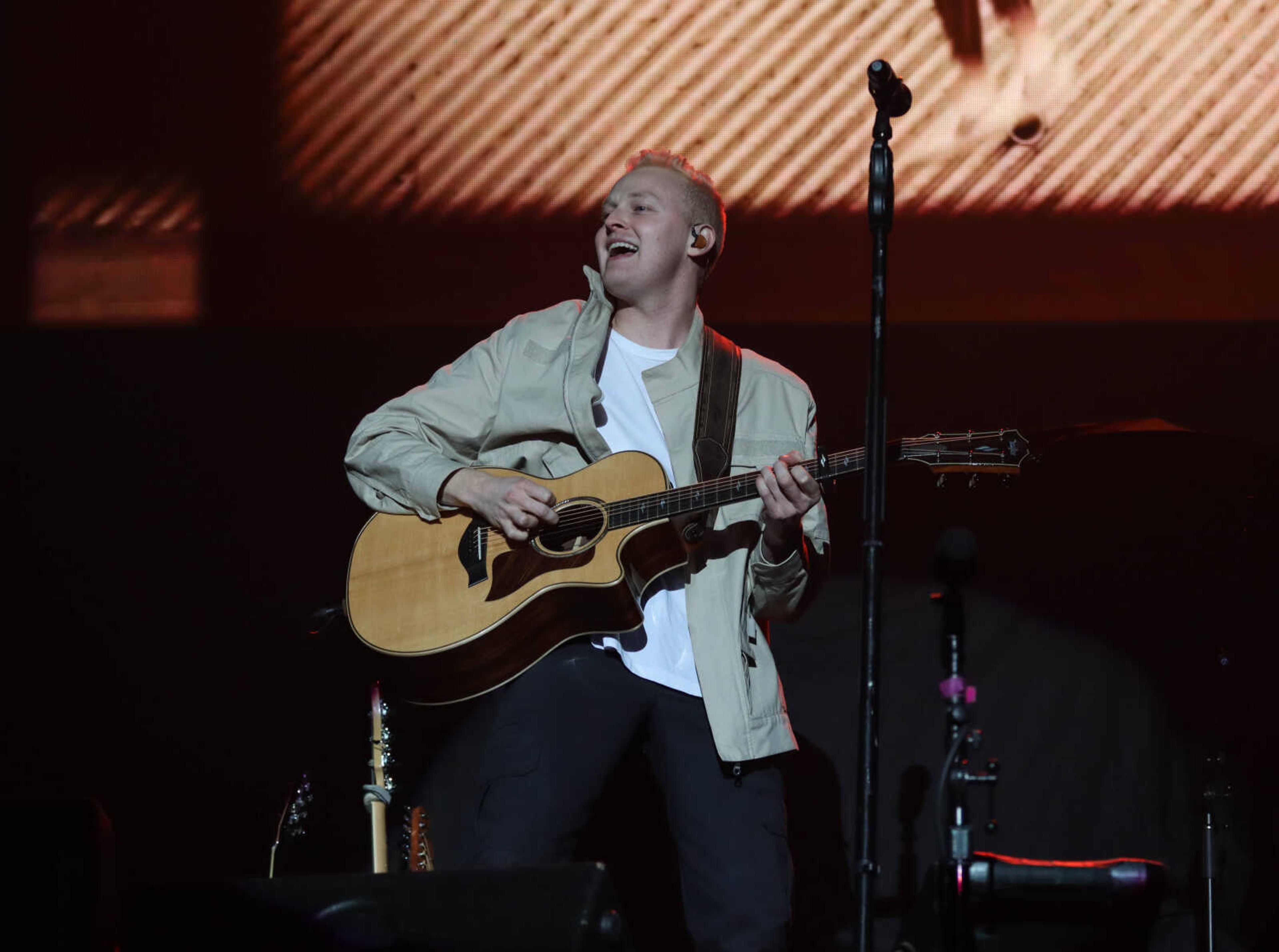 Christian singer Cade Thompson performs at the Show Me Center in Cape Girardeau.