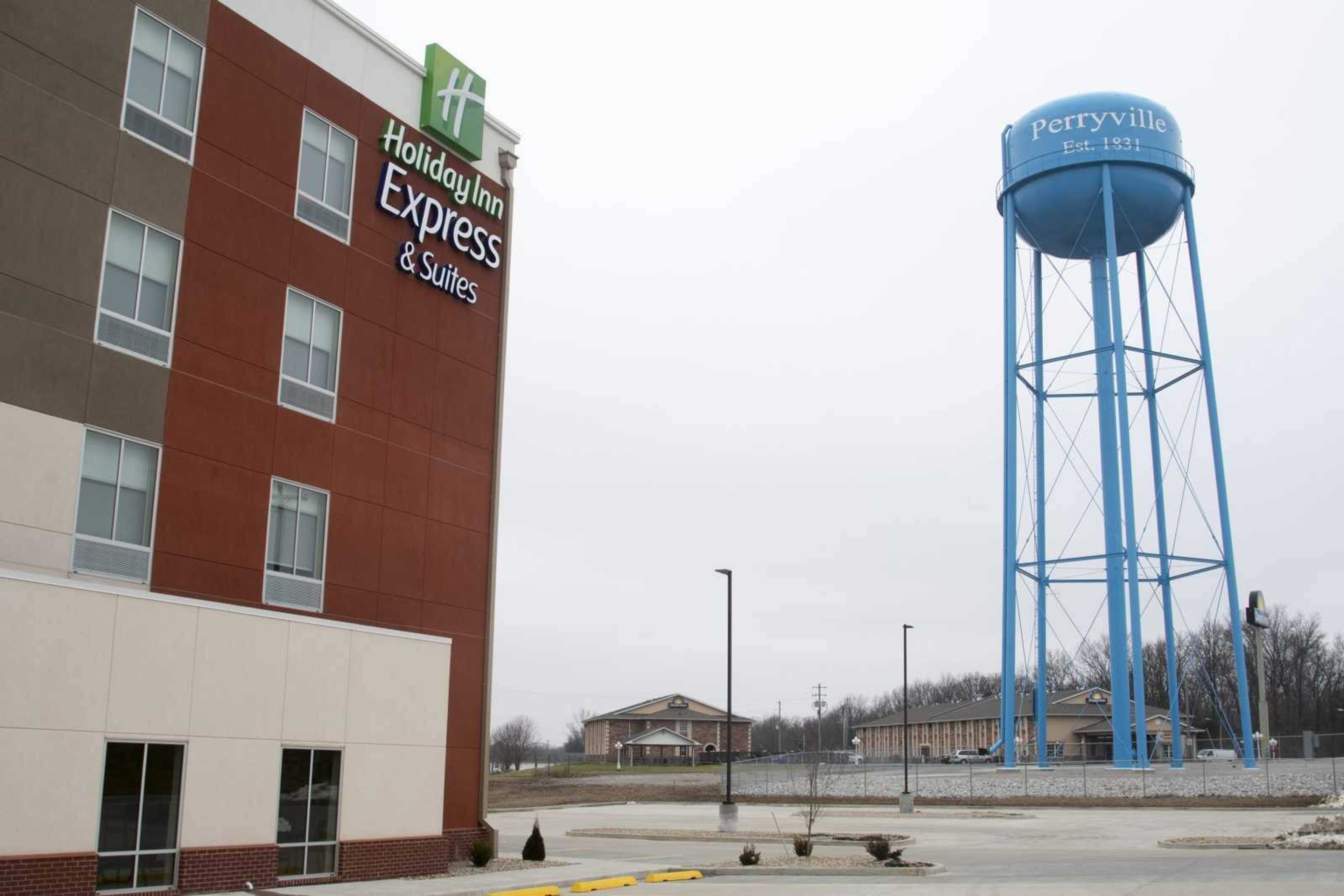 Holiday Inn Express & Suites is seen Jan. 18 near Interstate 55 in Perryville, Missouri.
