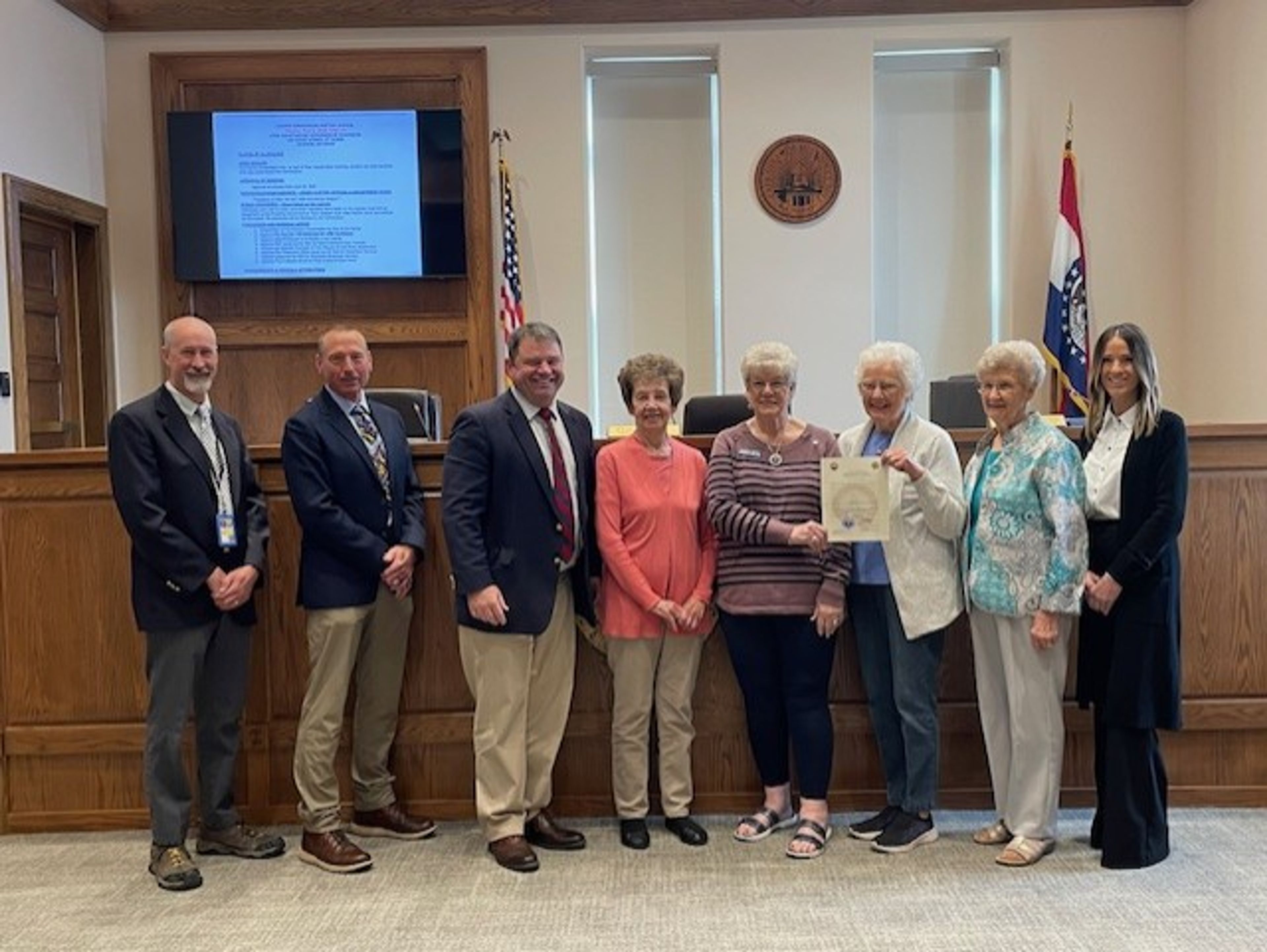 Cape County commissioners honor families, approve purchases at Monday meeting