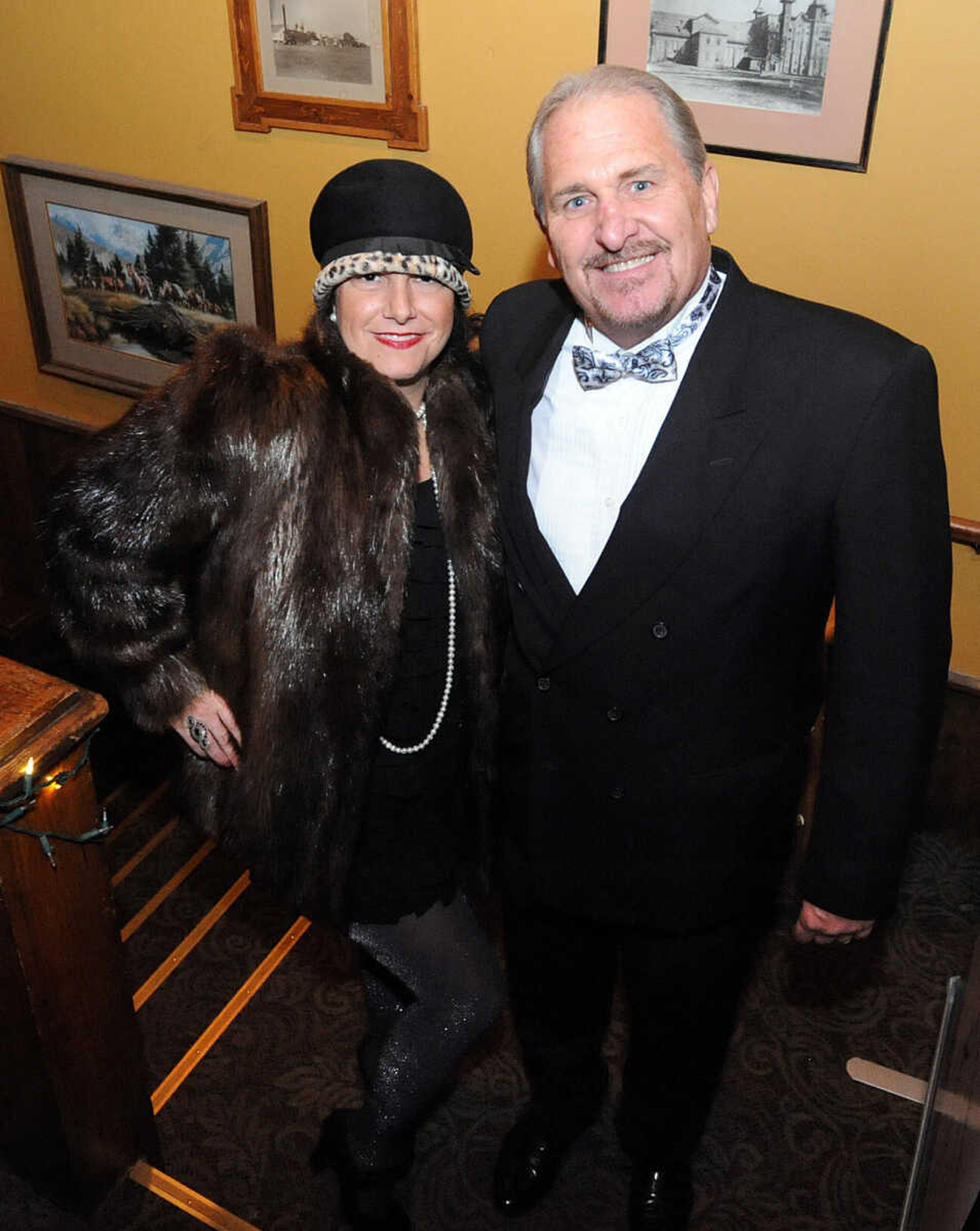 LAURA SIMON ~ lsimon@semissourian.com
Colette and Skip Wrap pose for a photo Friday, Nov. 30, 2012 during CASA's Speakeasy Soiree at Port Cape's Yacht Club in Cape Girardeau.