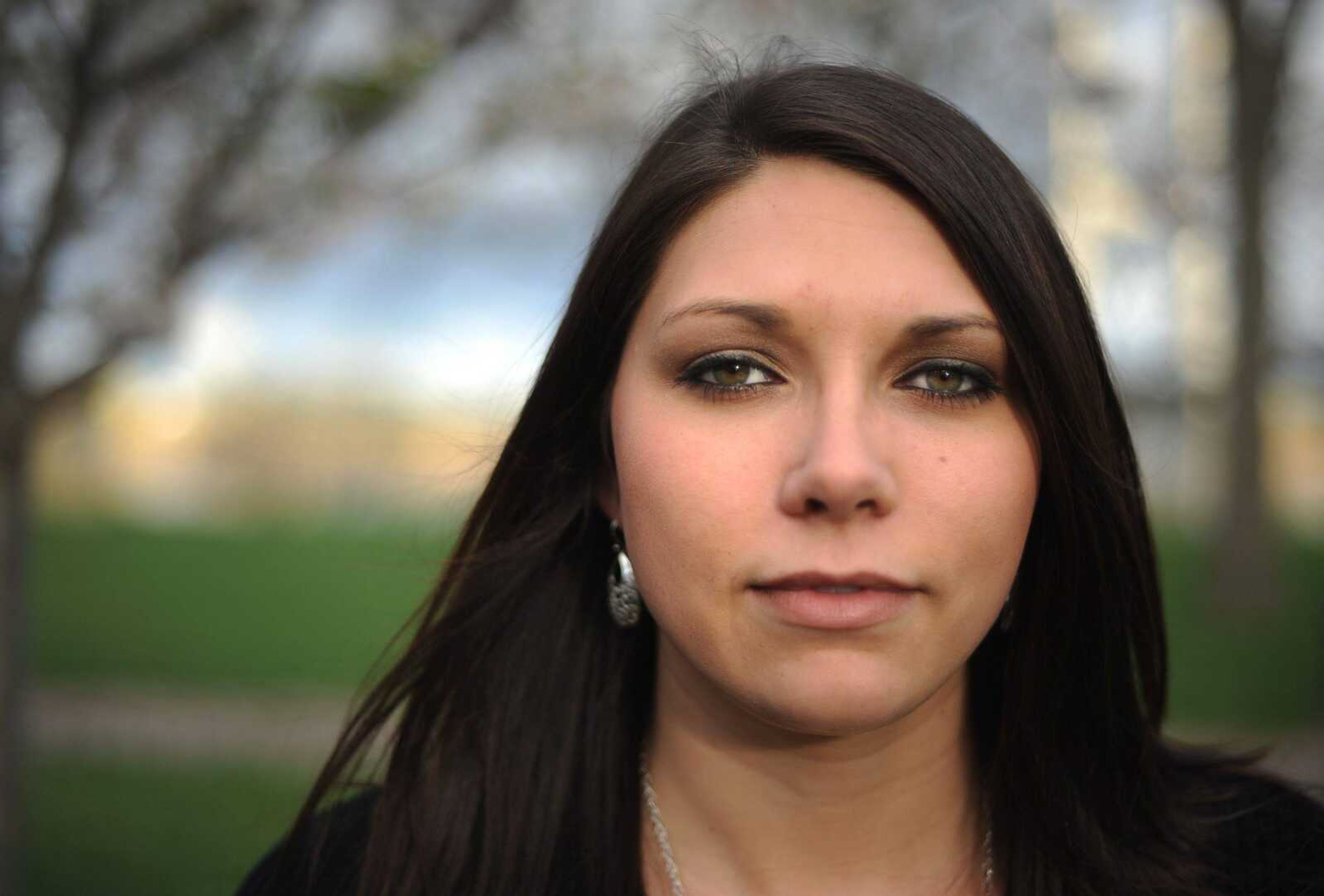 Tiffani Stone at the River Campus park. (LAURA SIMON ~ lsimon@semissourian.com)