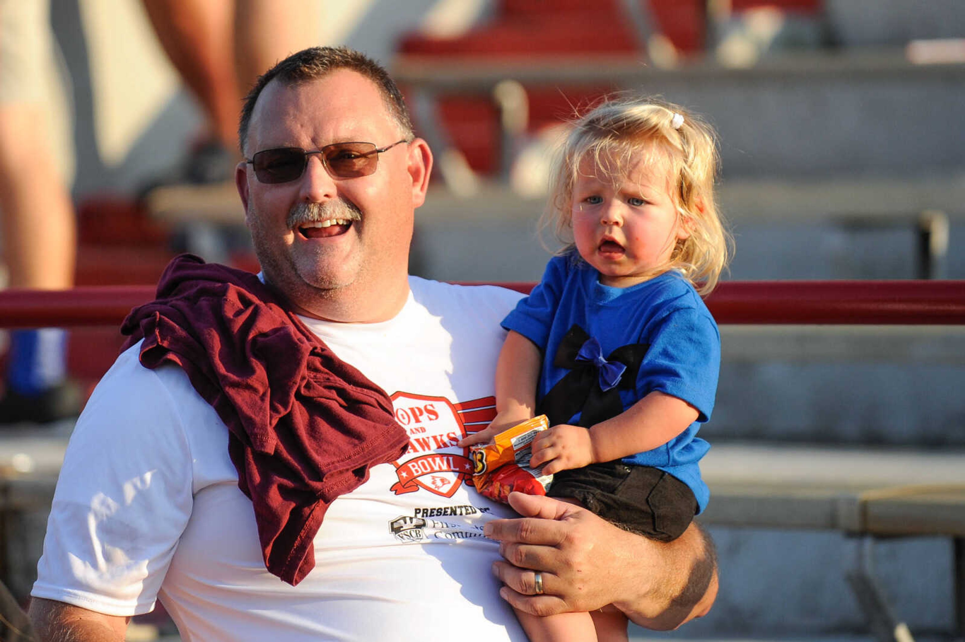 GLENN LANDBERG ~ glandberg@semissourian.com

The Cops and Hawks Bowl Thursday, July 21, 2016 at Houck Stadium. The flag-football game was a fundraiser for the family members of those who have lost their lives in the line of duty.