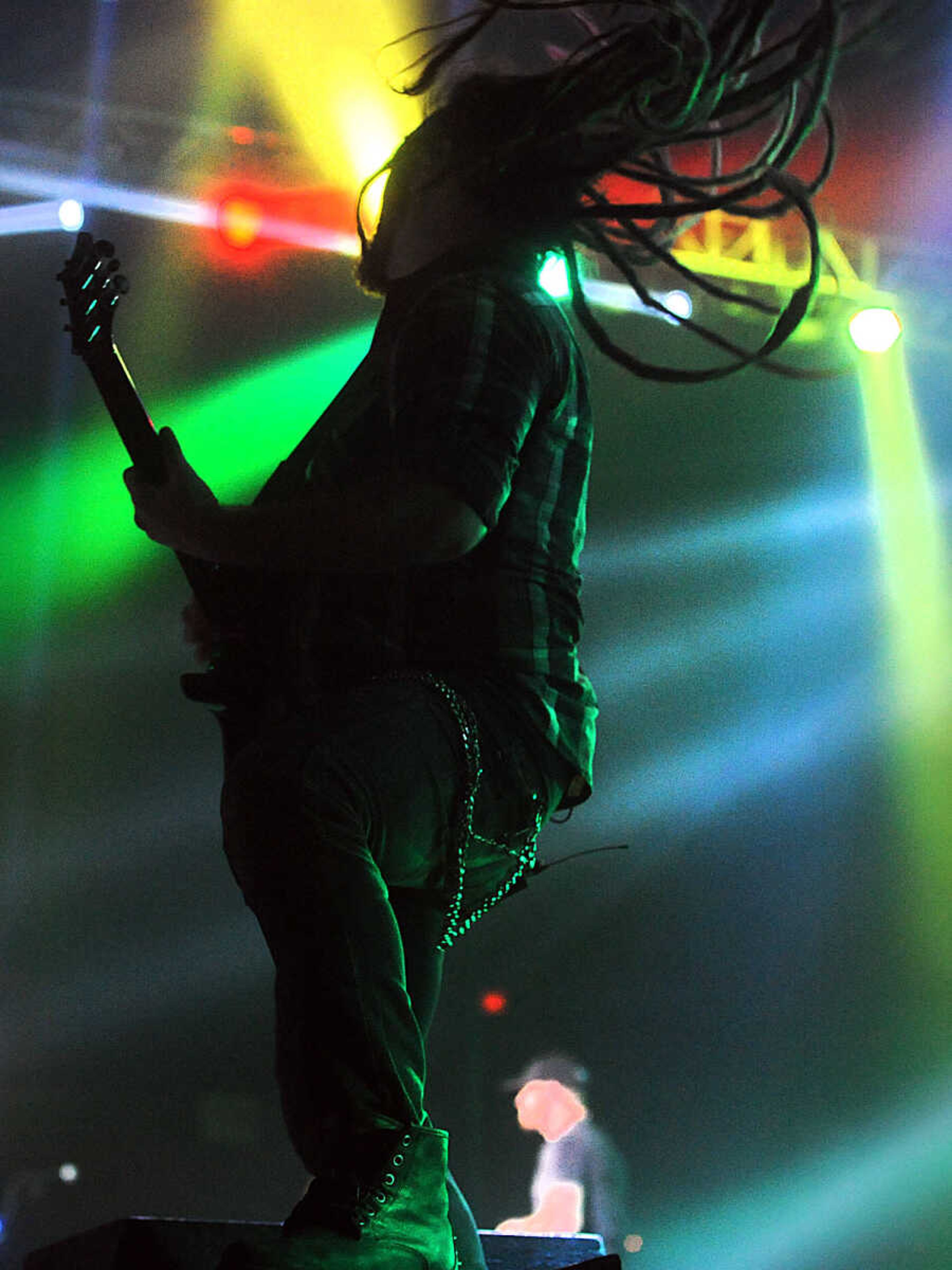 LAURA SIMON ~ lsimon@semissourian.com

Brantley Gilbert performs during his 'Let it Ride' tour stop at the Show Me Center in Cape Girardeau, Friday, Oct. 24, 2014.