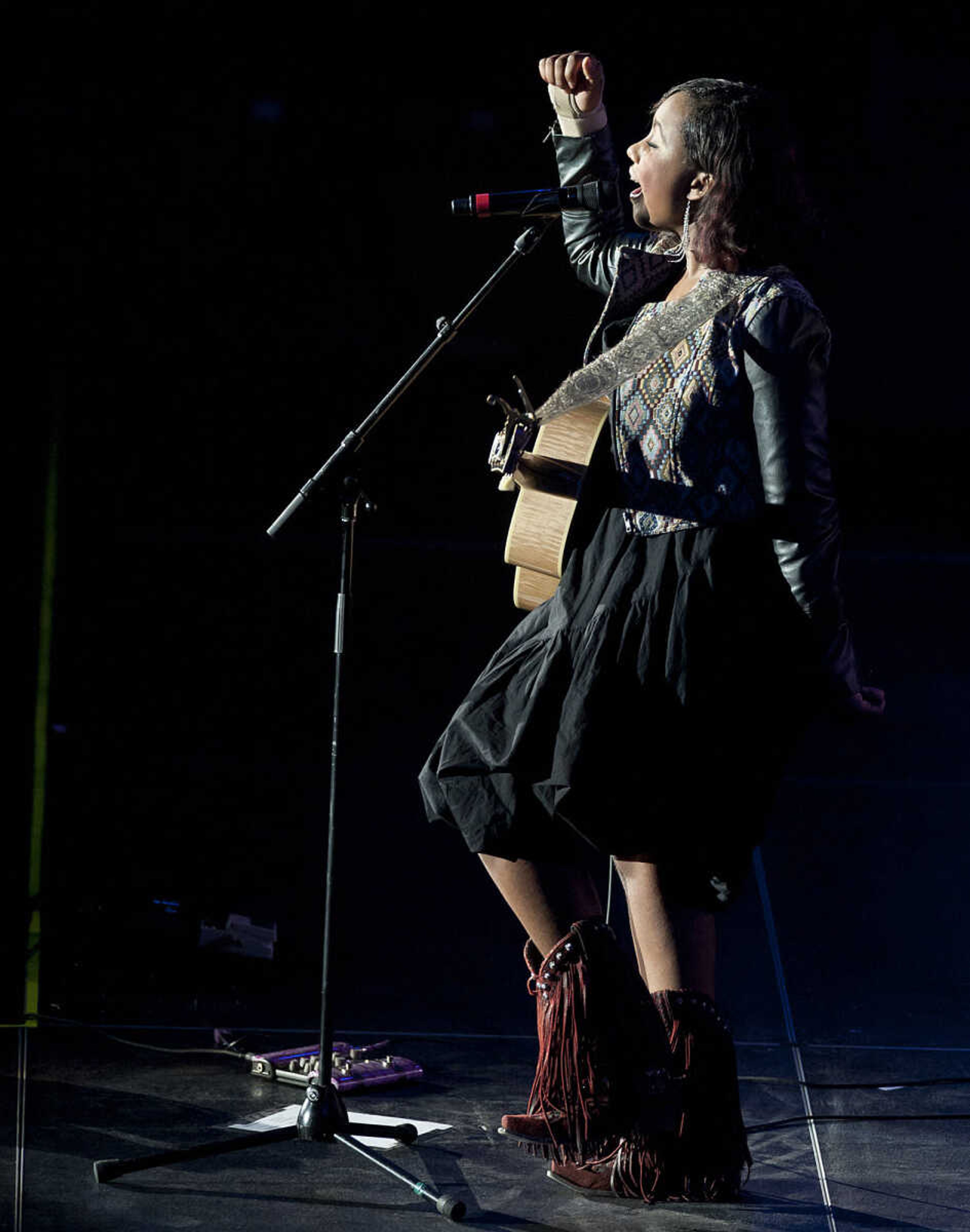 Jamie Grace performs as part of the Hits Deep Tour Friday, Dec. 13, at the Show Me Center in Cape Girardeau.