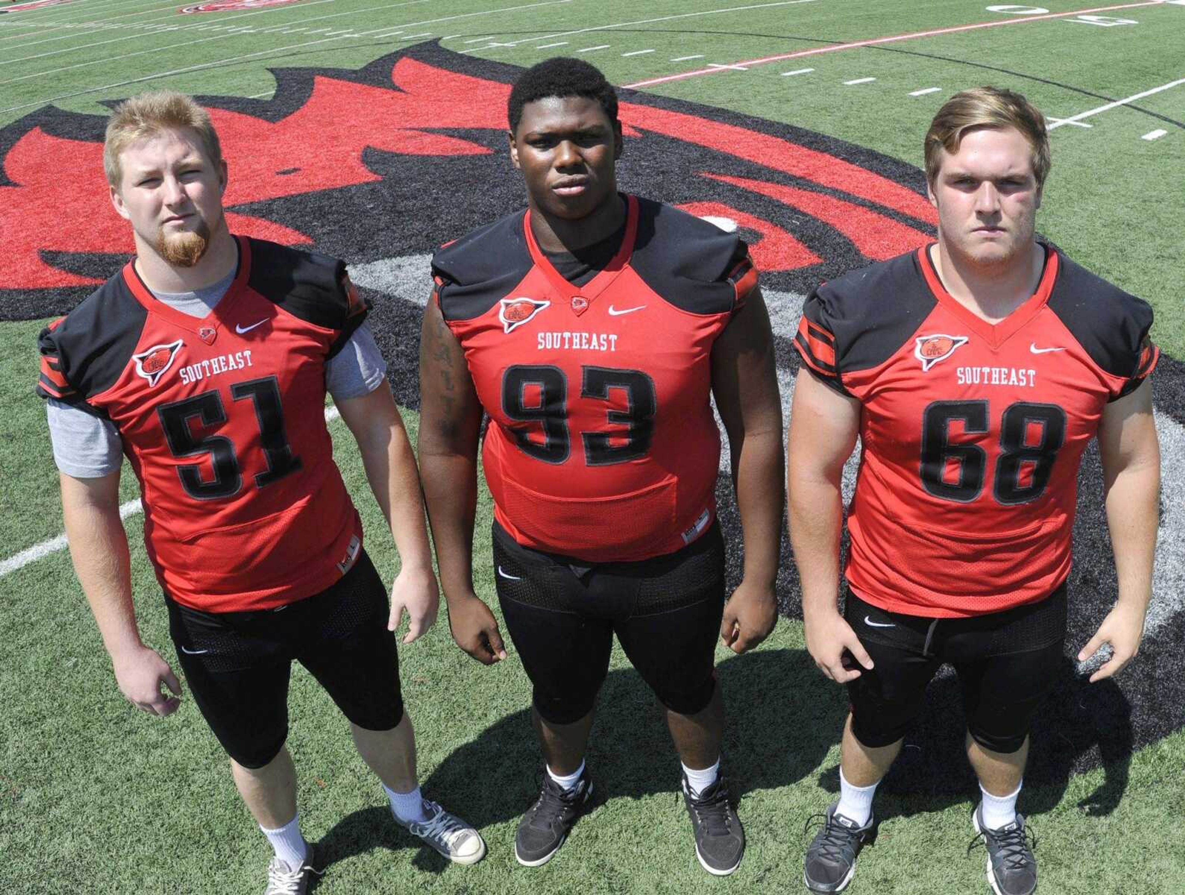 From left to right, Travis Sanders, Marlon Hampton and Jon Slania. (Fred Lynch)