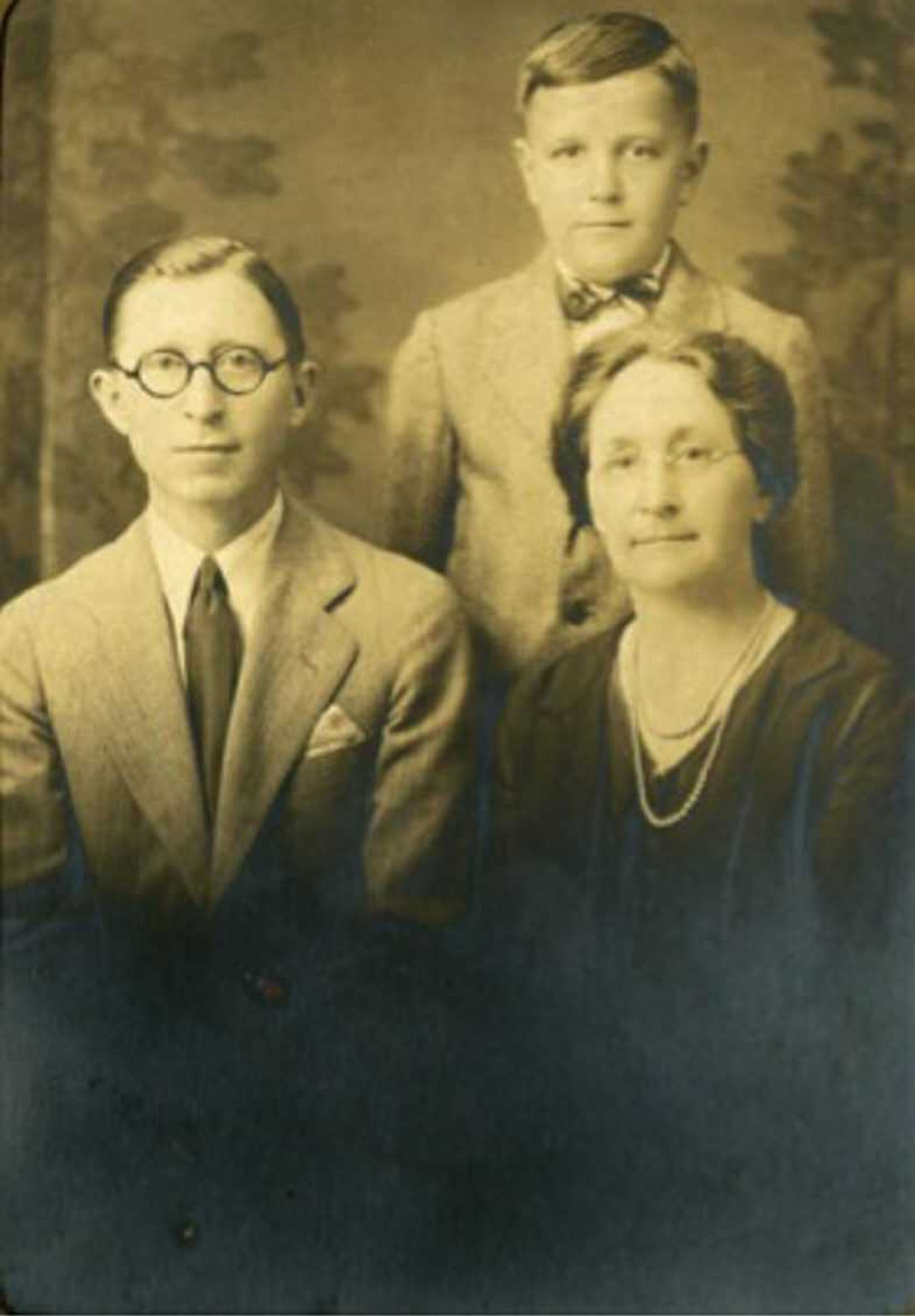 Family photos are among the items that may be in archival collections. This photo shows Phoebe Test Moulder Black and her sons.