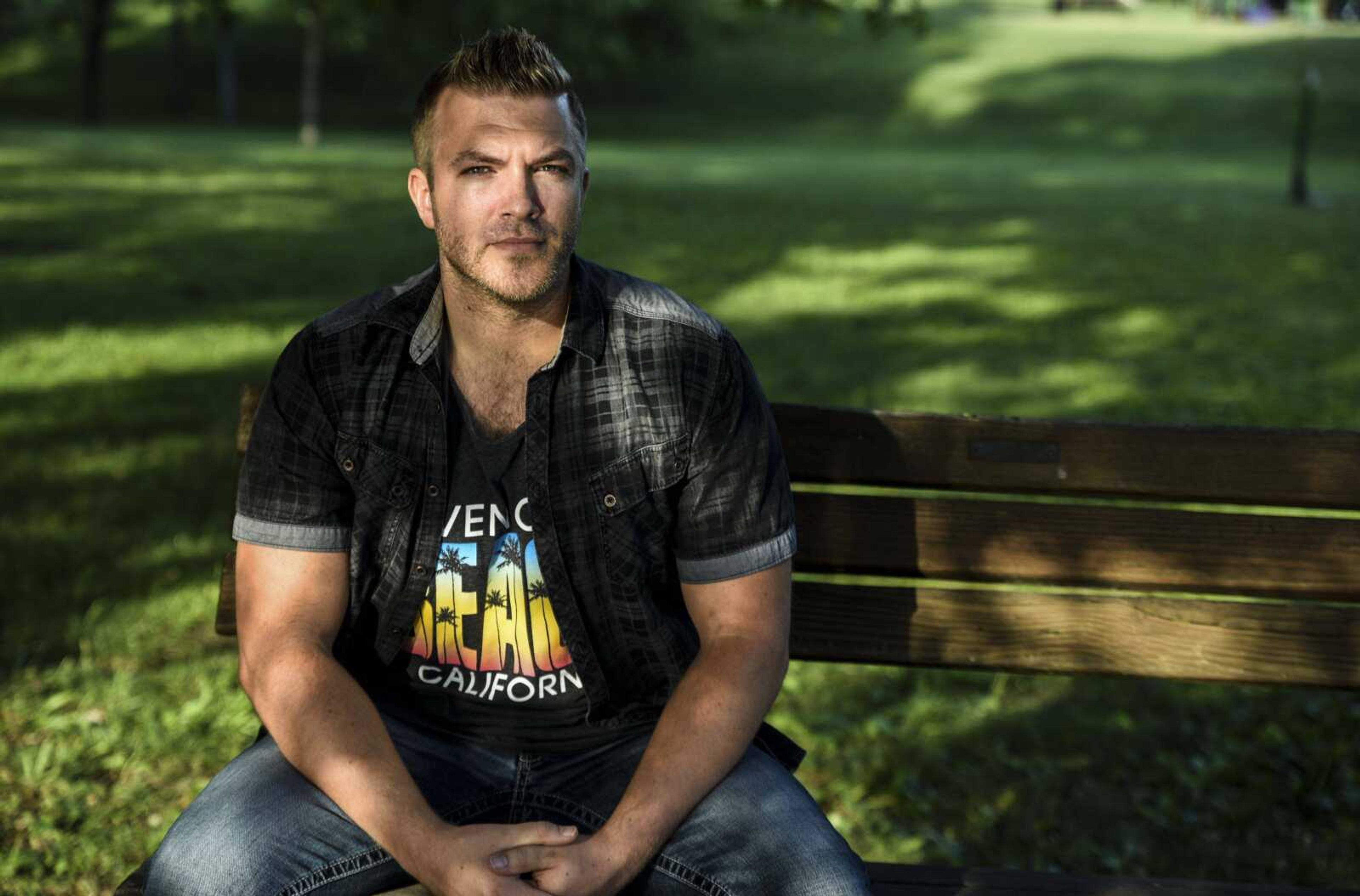 KASSI JACKSON ~ kjackson@semissourian.com <br>  <br> Brian Dalton is photographed at Capaha Park Thursday, June 21, 2018 in Cape Girardeau.