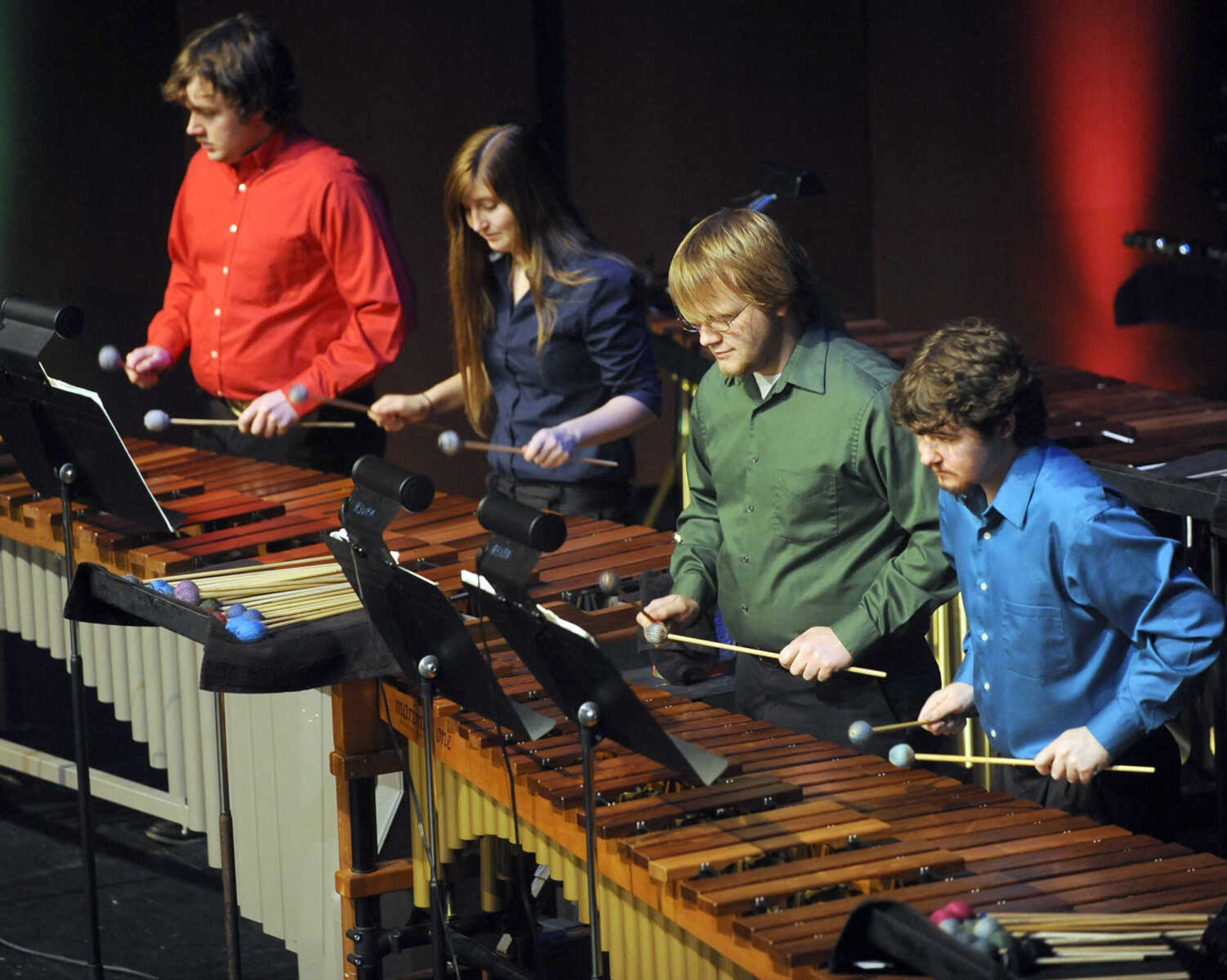 The Southeast Missouri State University Percussion Ensemble presents its Family Holiday Concert Saturday, Dec. 13, 2014 at Bedell Performance Hall on the River Campus.